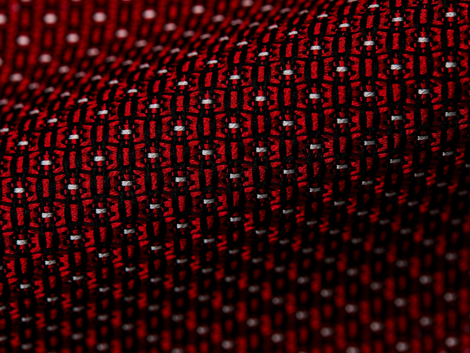 手織り生地のネクタイ