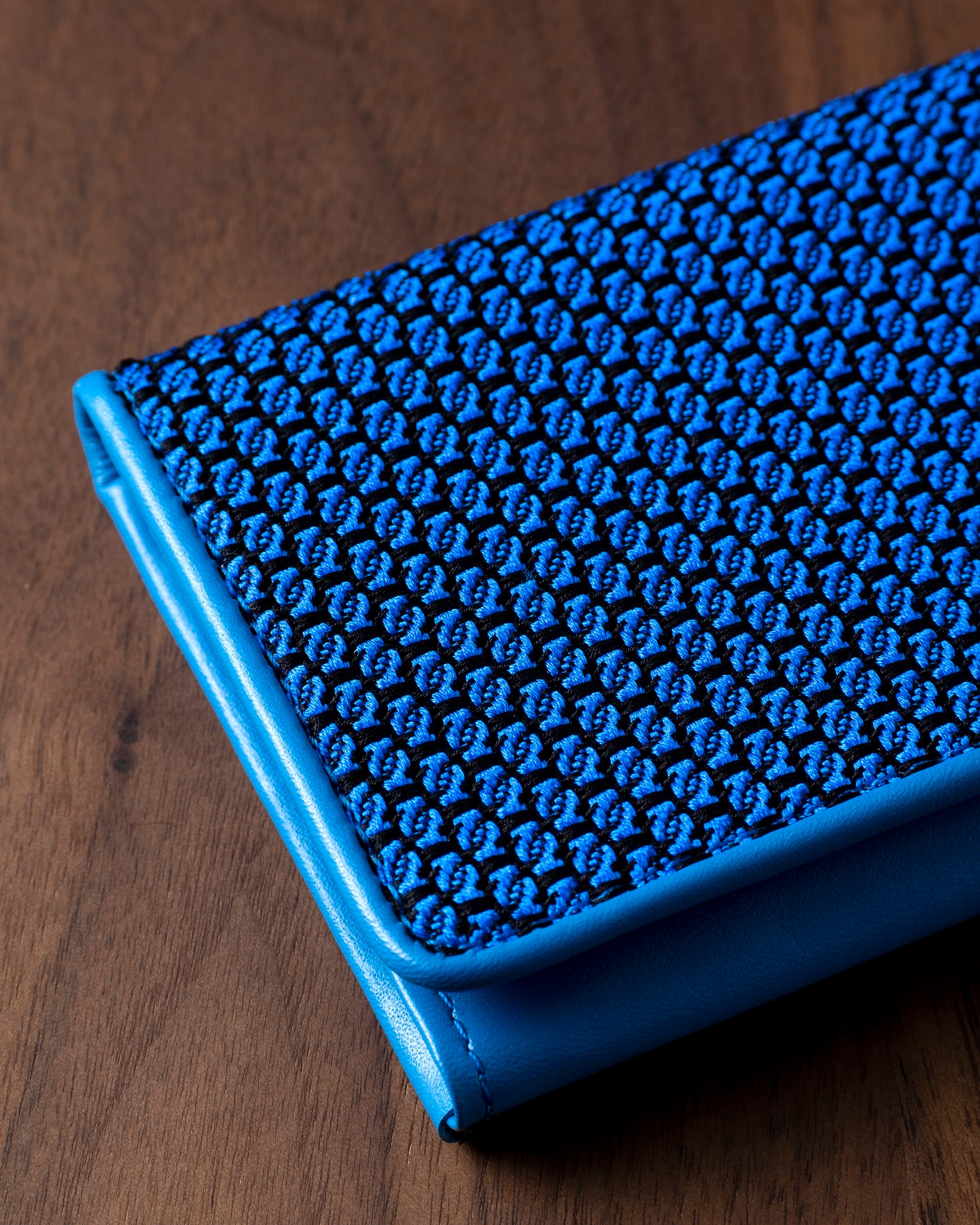Garza Tie & Card Case Tango Blue