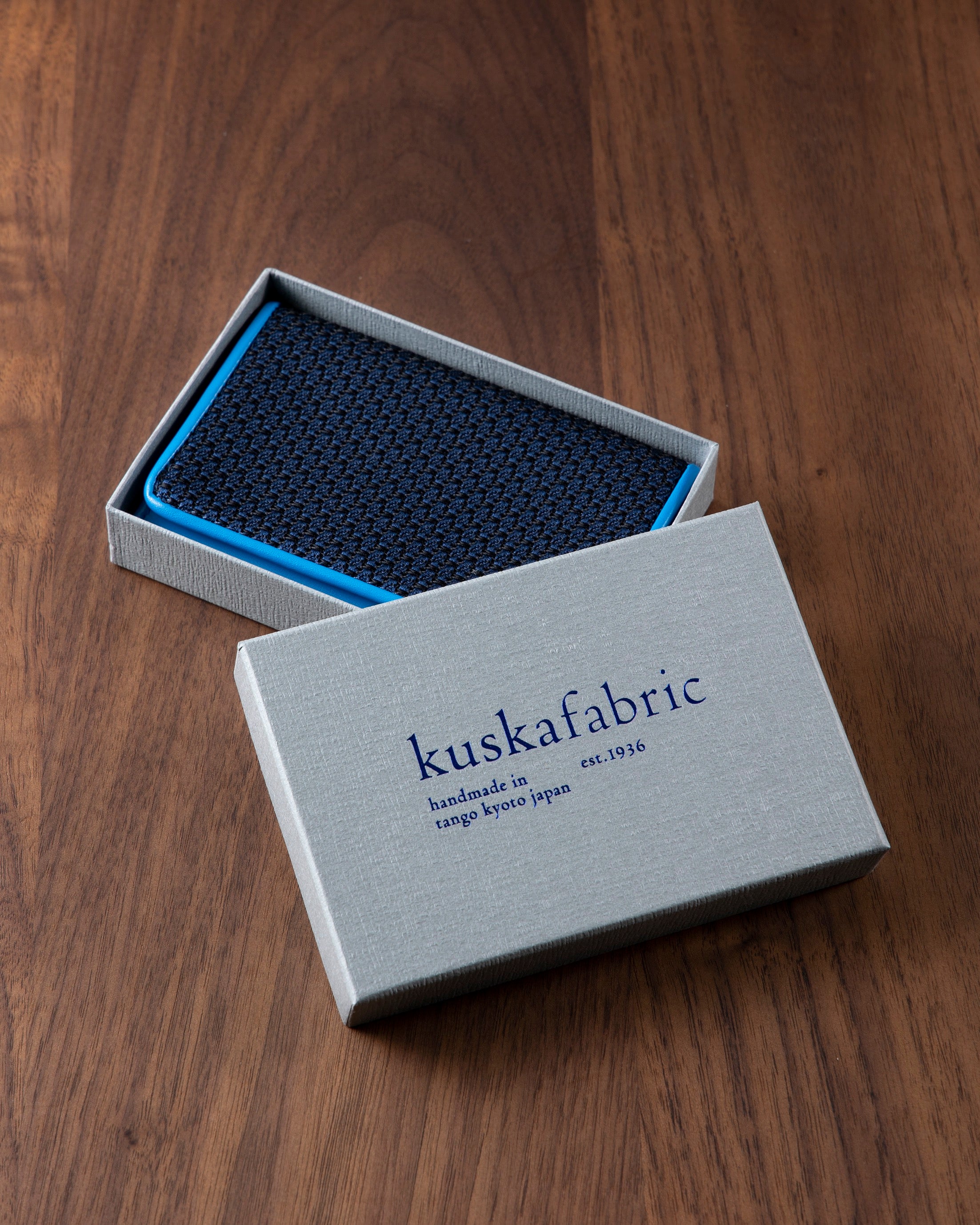 Garza Tie & Card Case Dark Navy