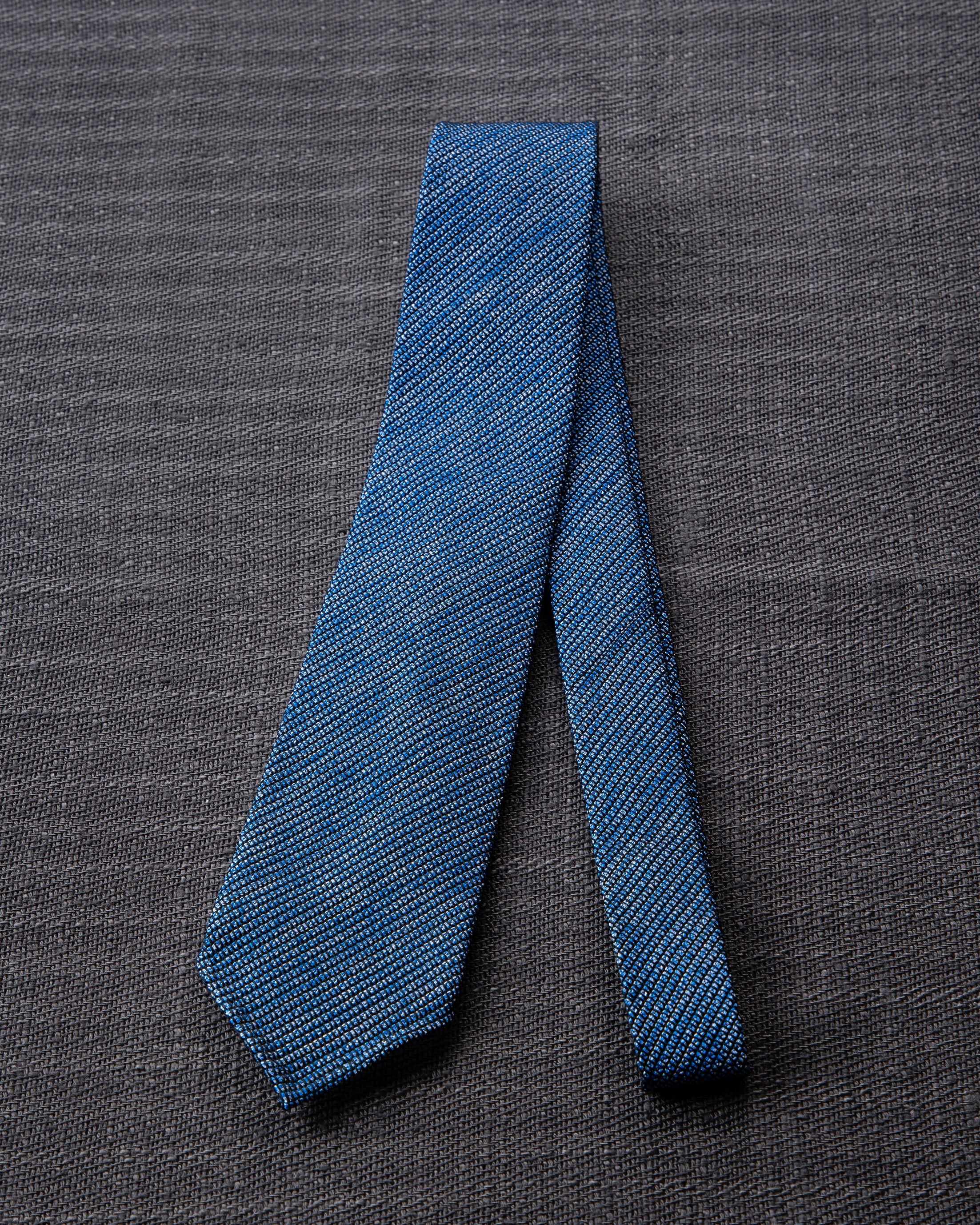 Executive Kasuri Mix Tie Tango Blue x White