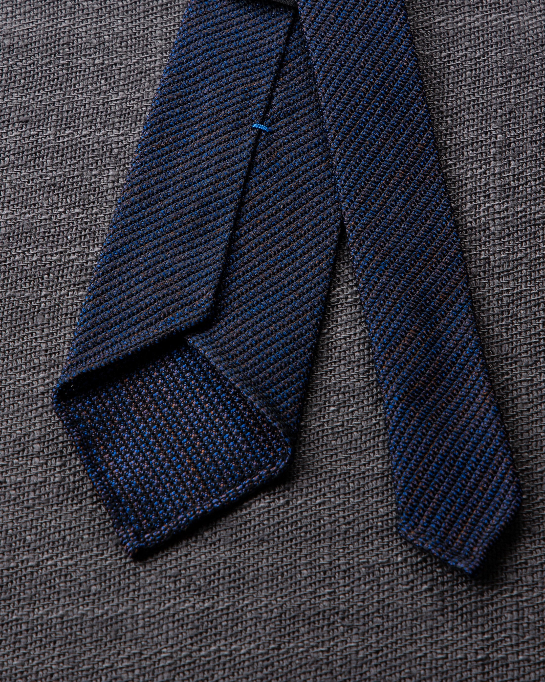 Executive Kasuri Mix Tie Navy x Brown