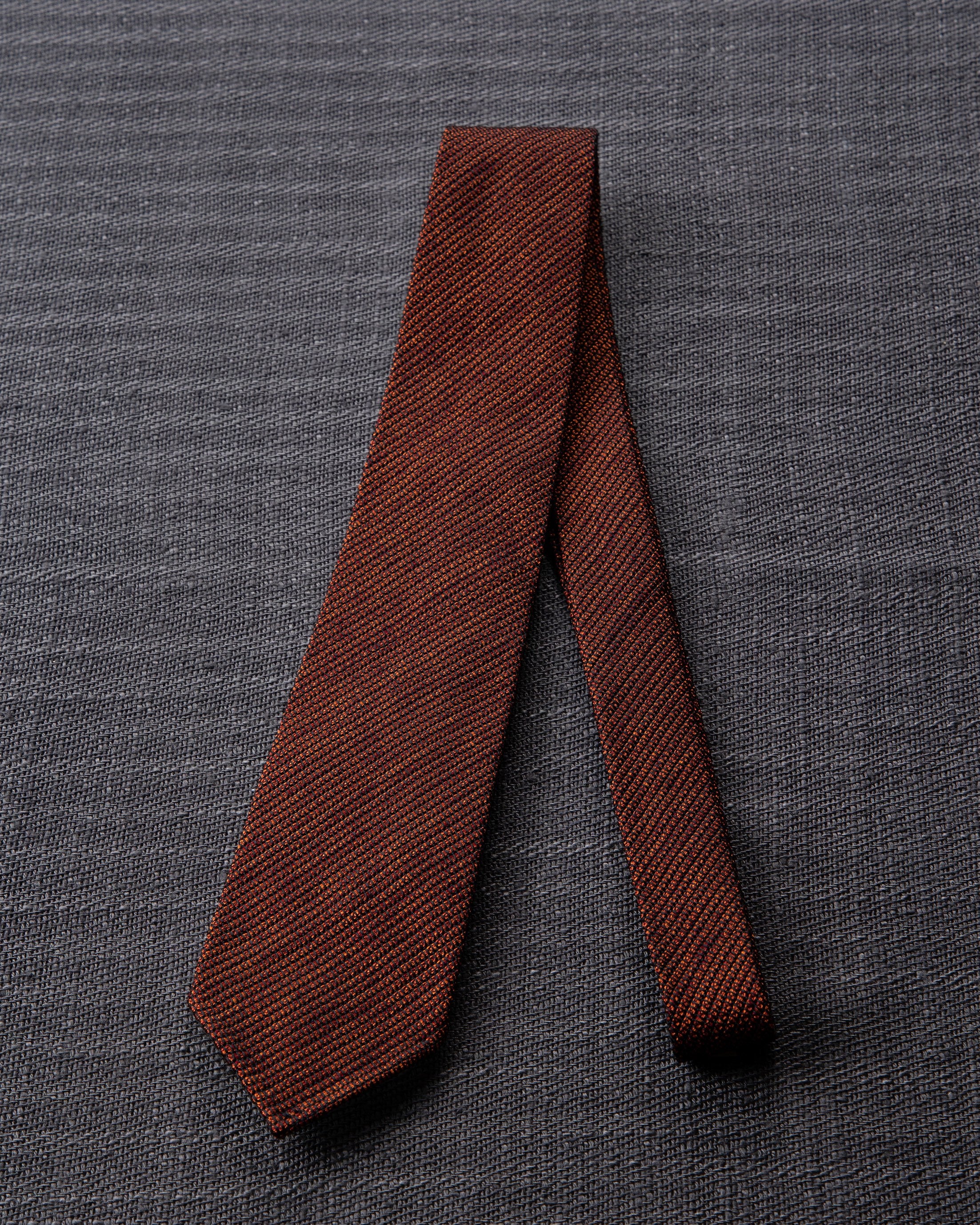 Executive Kasuri Mix Tie Wine x Orange