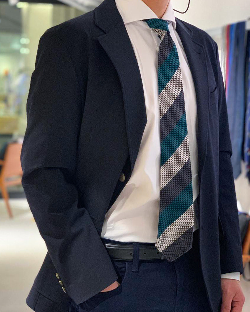 【Executive】エグゼクティブ ガルザタイ(3色) & チーフ ダークグリーン