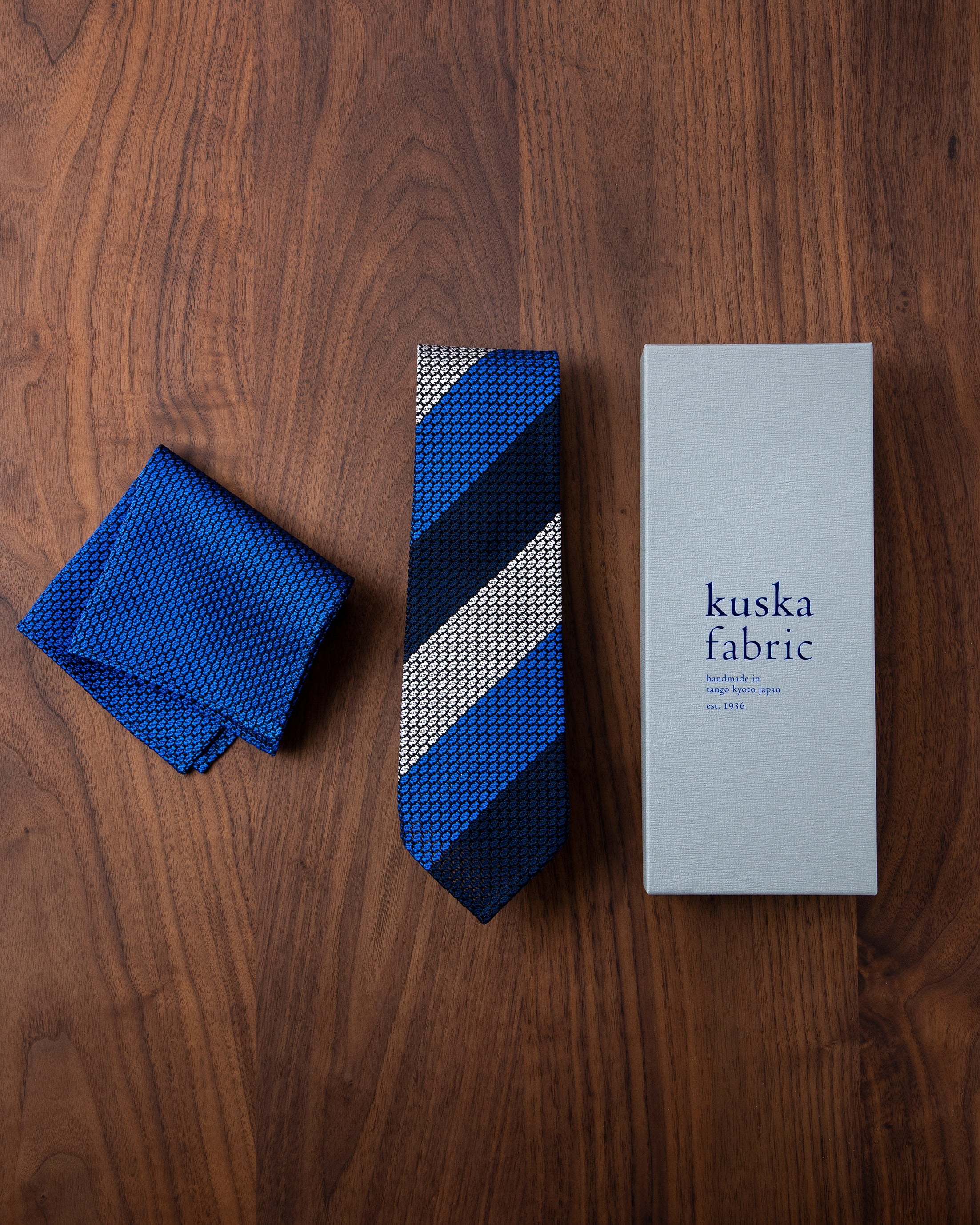 【Executive】エグゼクティブ ガルザタイ(3色) & チーフ 丹後ブルーⅡ