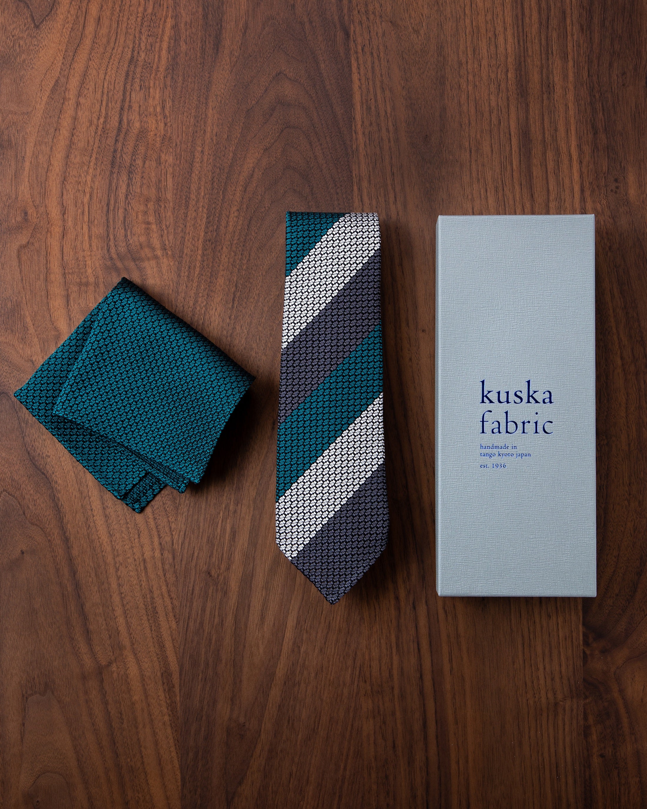 【Executive】エグゼクティブ ガルザタイ(3色) & チーフ ダークグリーン