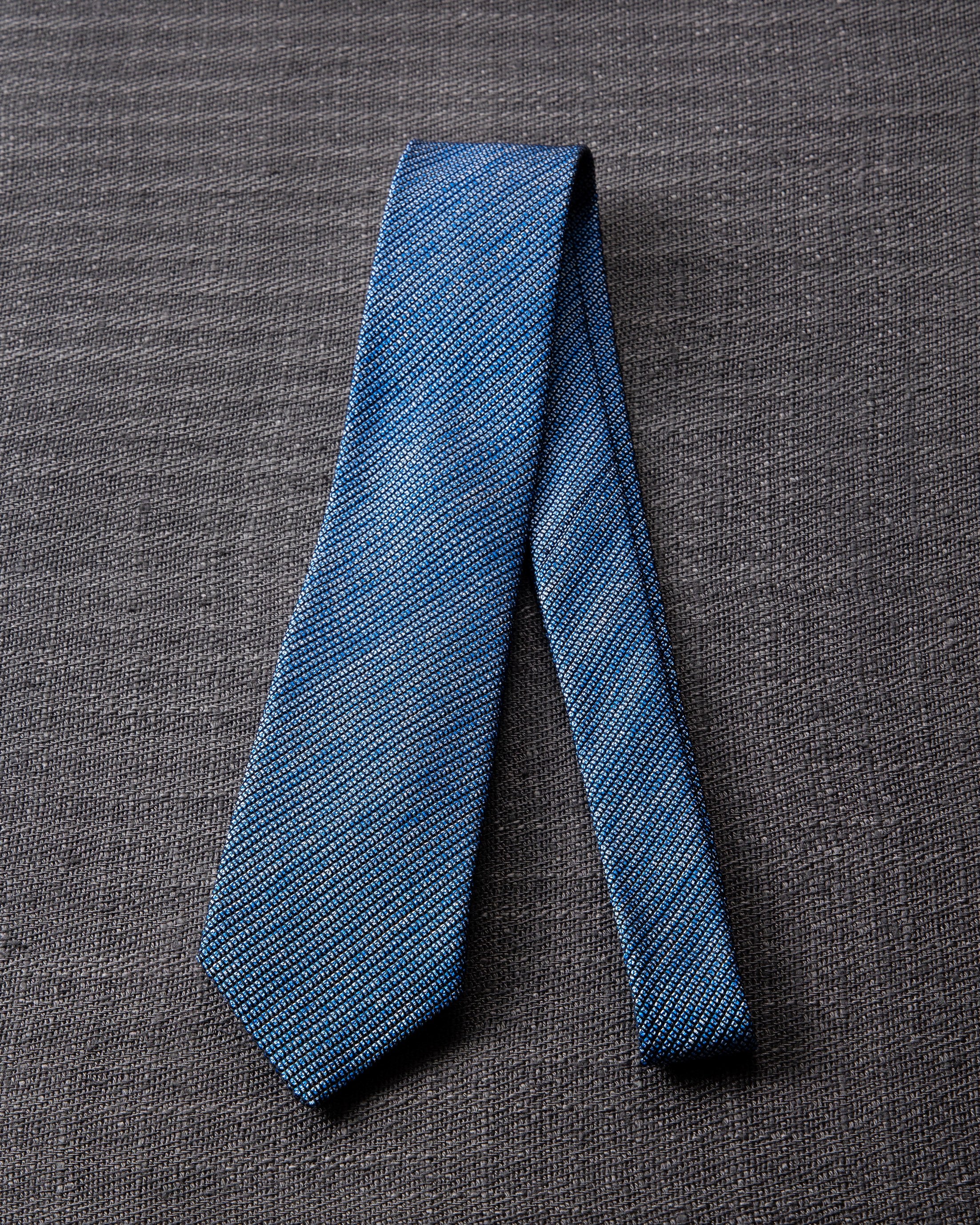 Kasuri Mix Tie Tango Blue x White