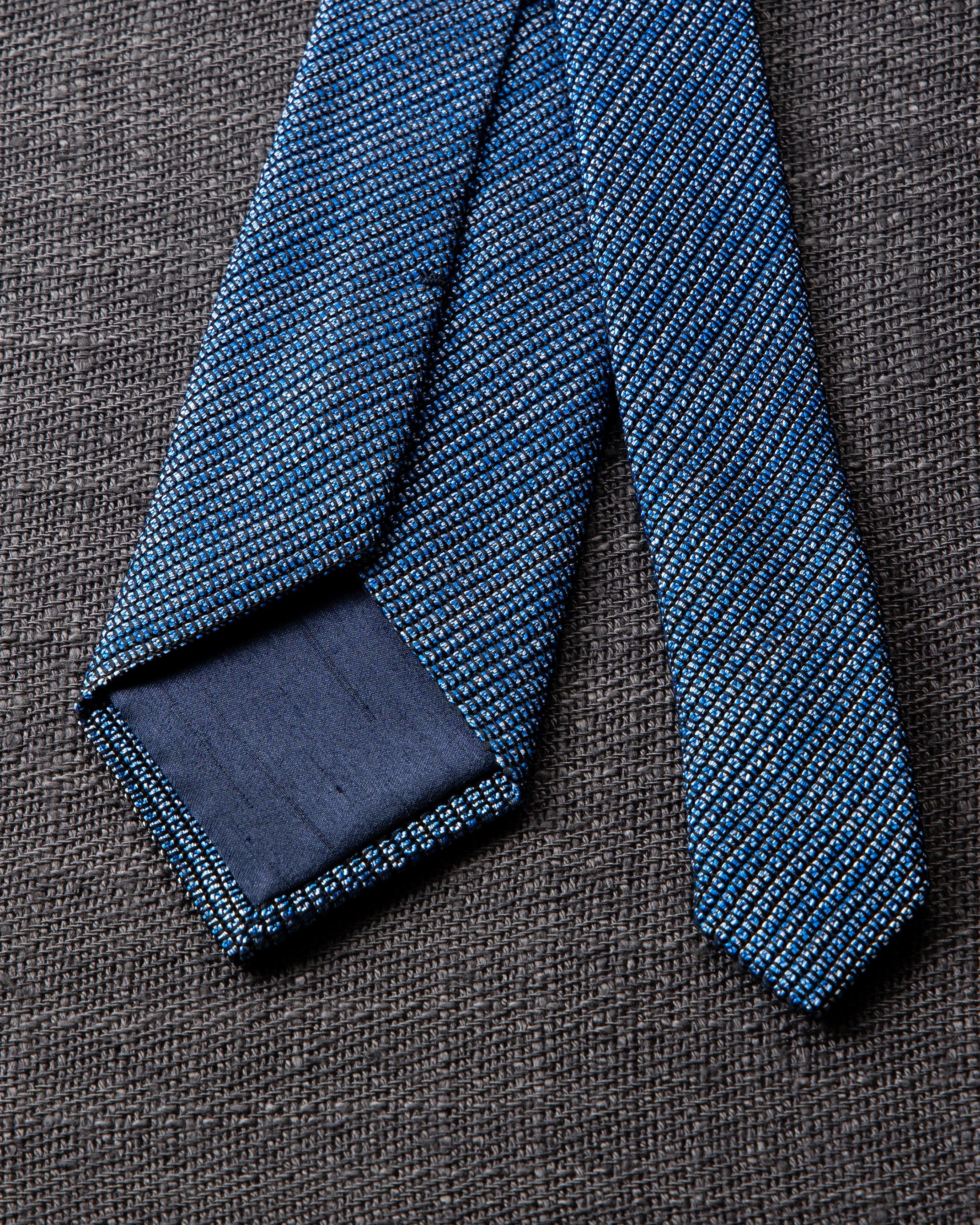 Kasuri Mix Tie Tango Blue x White