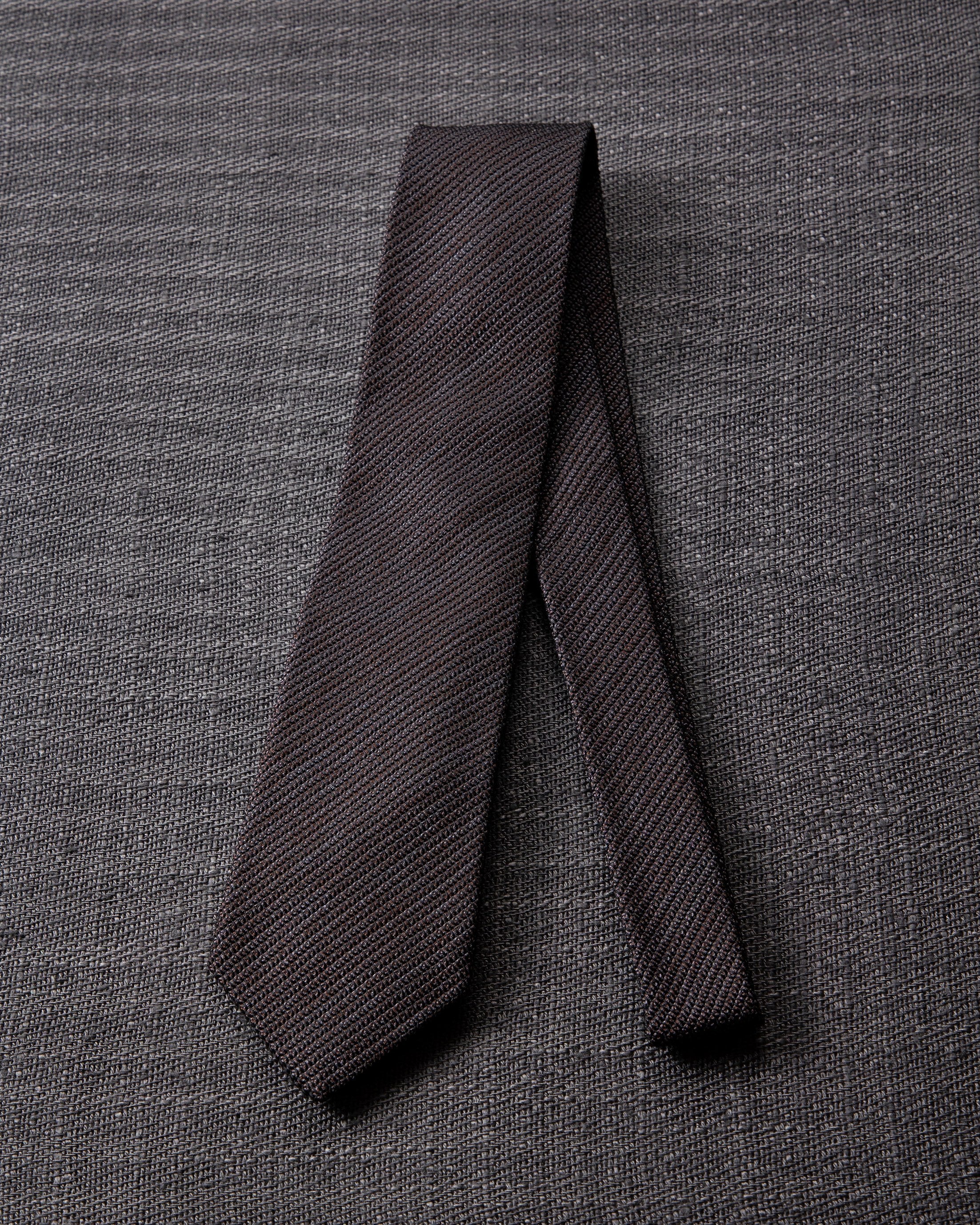 Kasuri Mix Tie Gray x Dark Brown