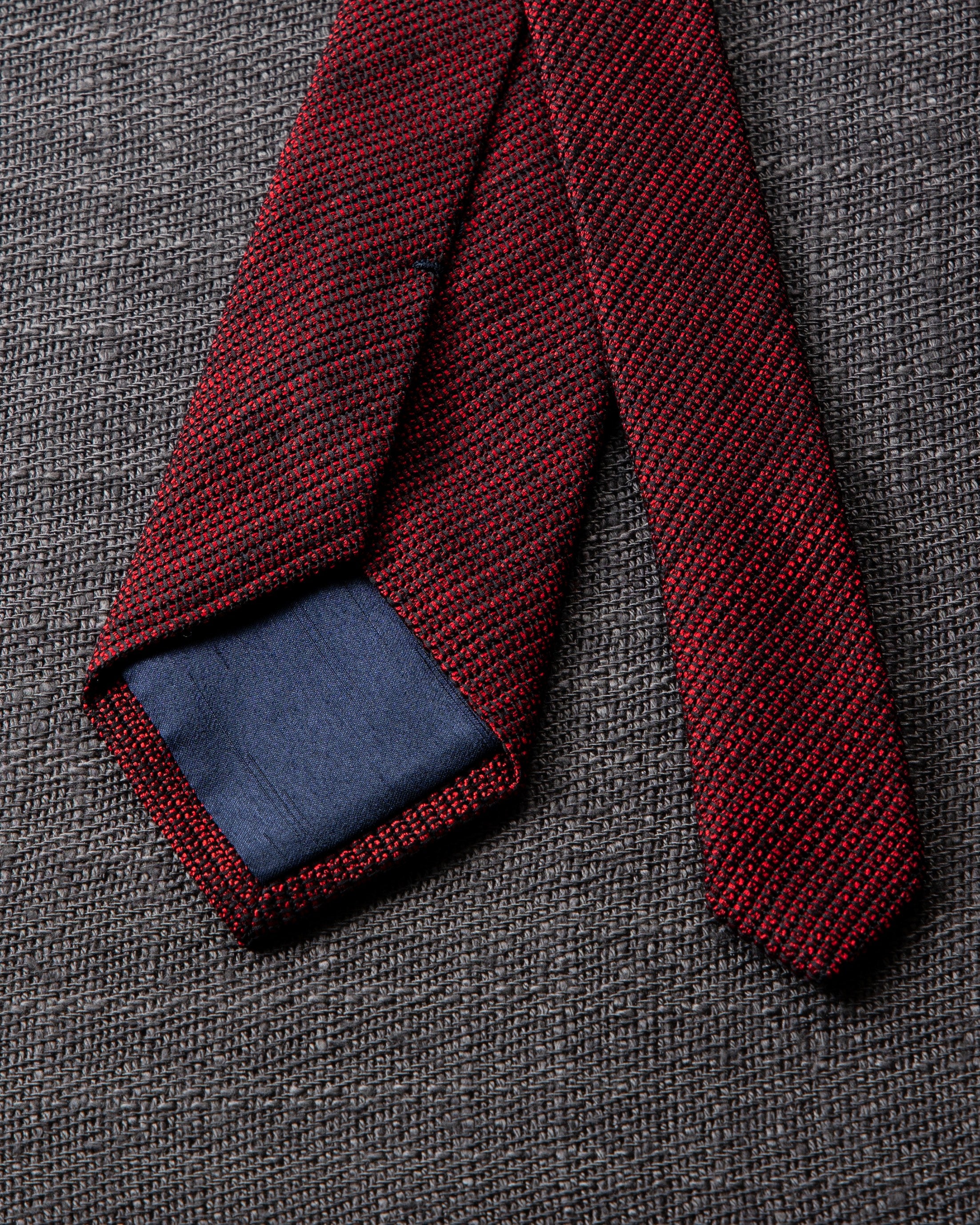 カスリミックスタイ レッド×ブラック