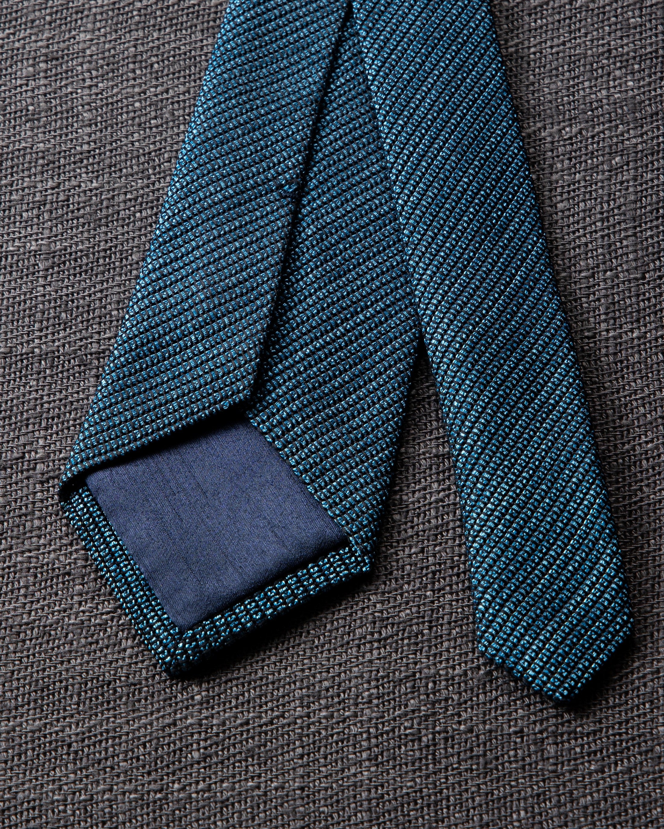 Kasuri Mix Tie Indigo x Sax Blue