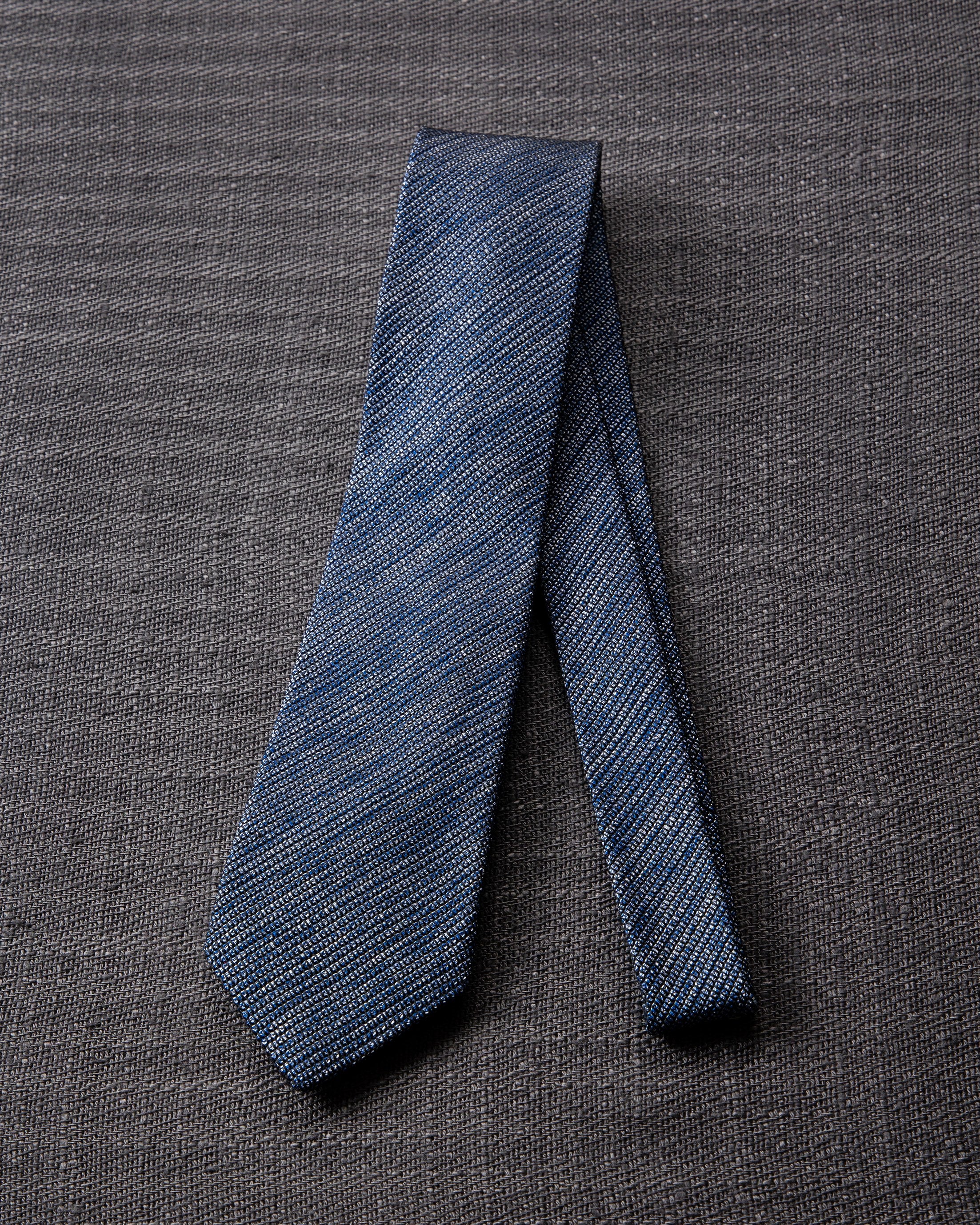 Kasuri Mix Tie Navy x White