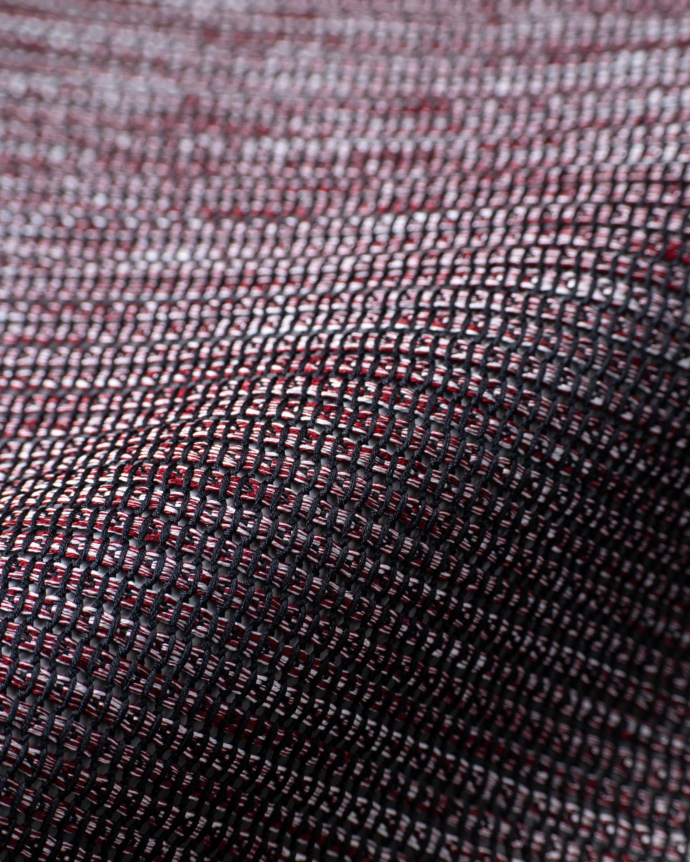 Kasuri Mix Tie Wine x White