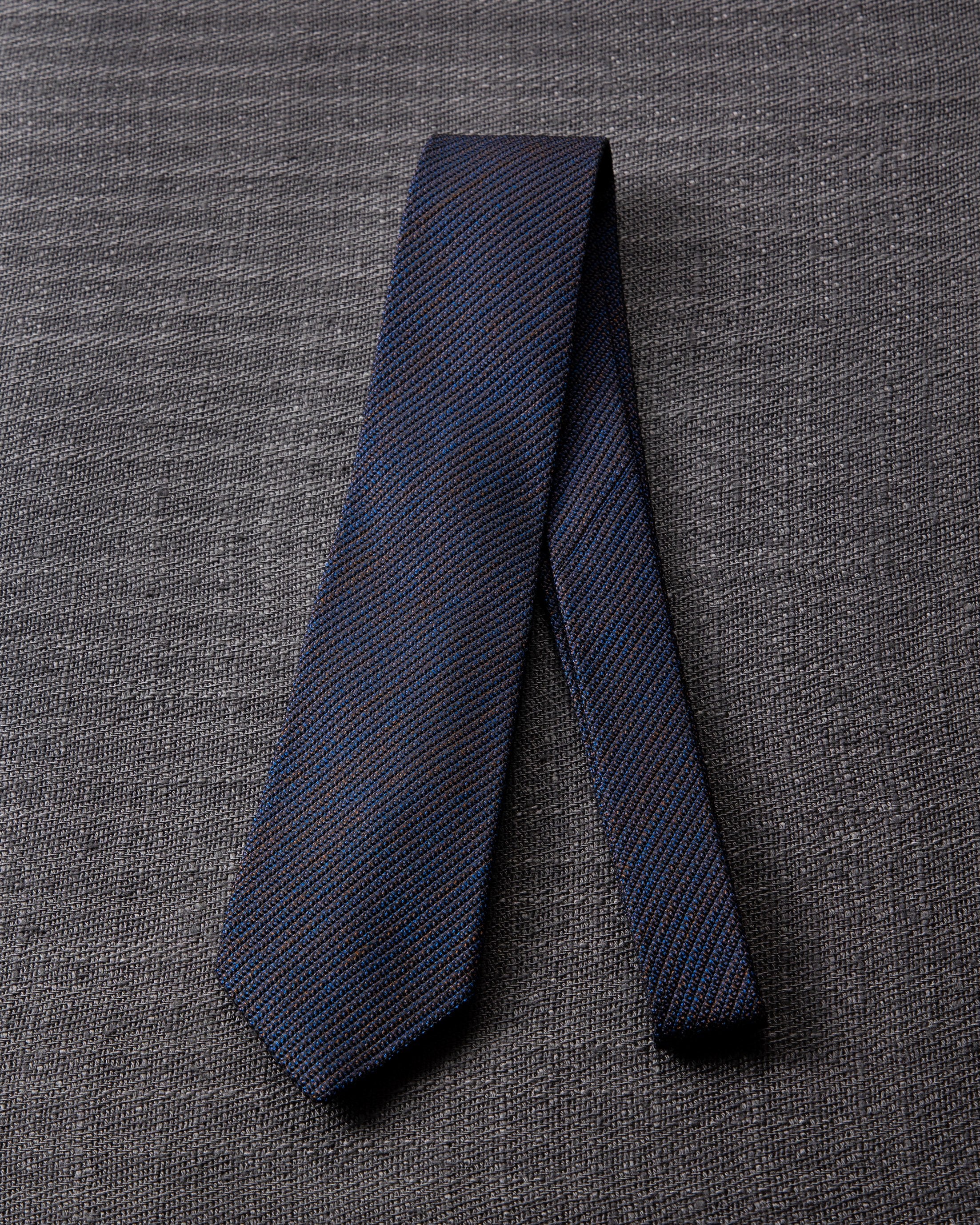 Kasuri Mix Tie Navy x Brown