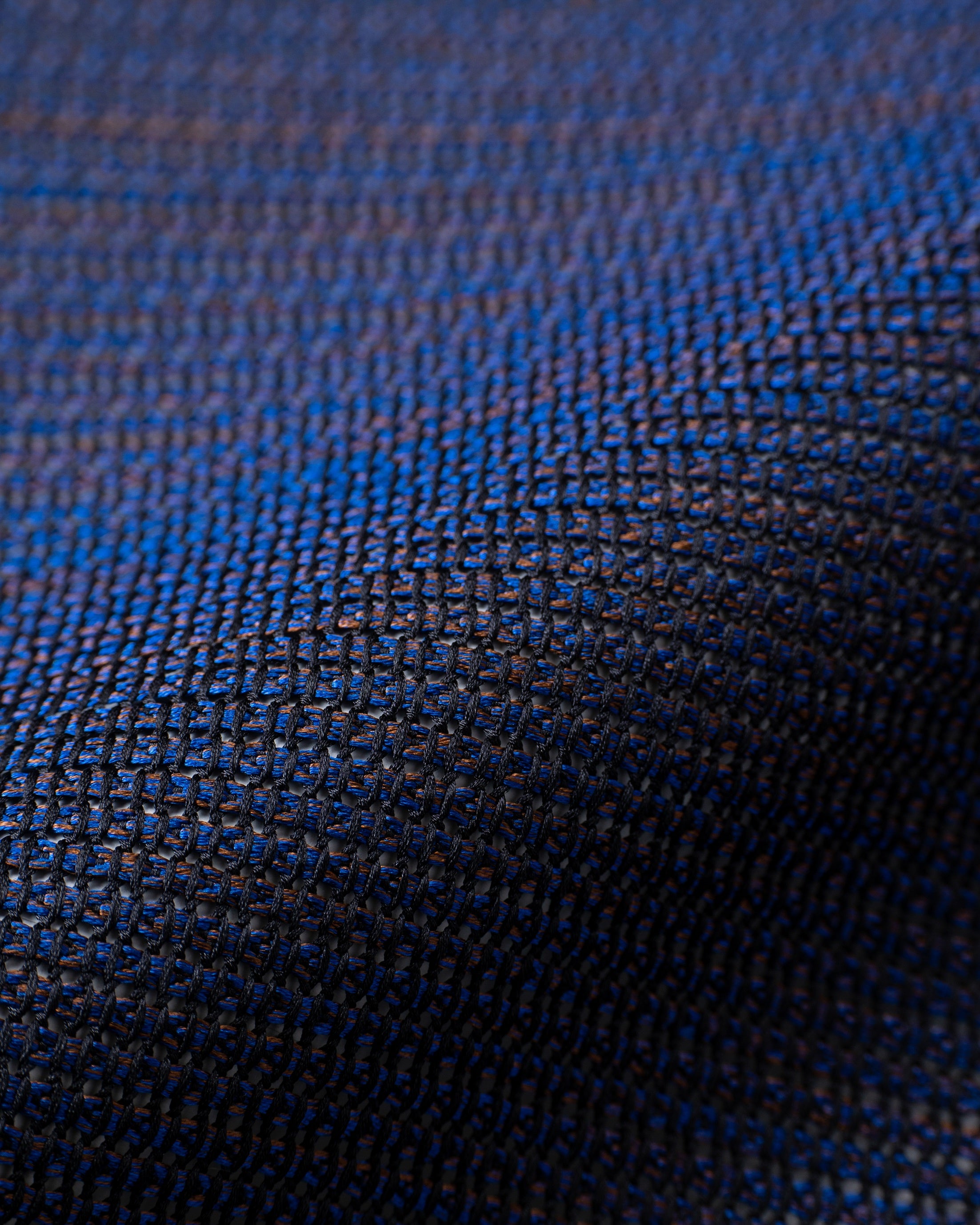 Kasuri Mix Tie Navy x Brown