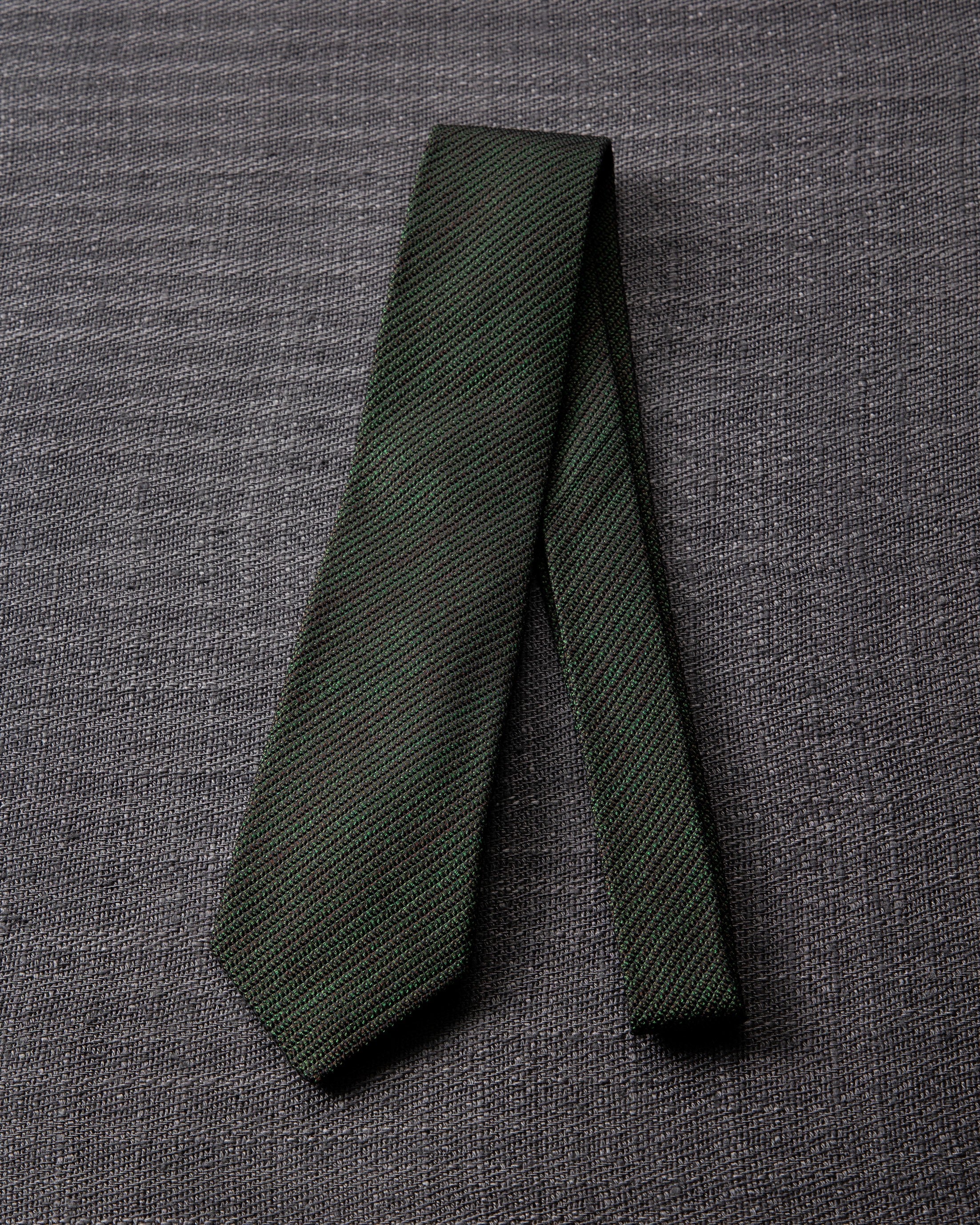 Kasuri Mix Tie Green x Dark Brown