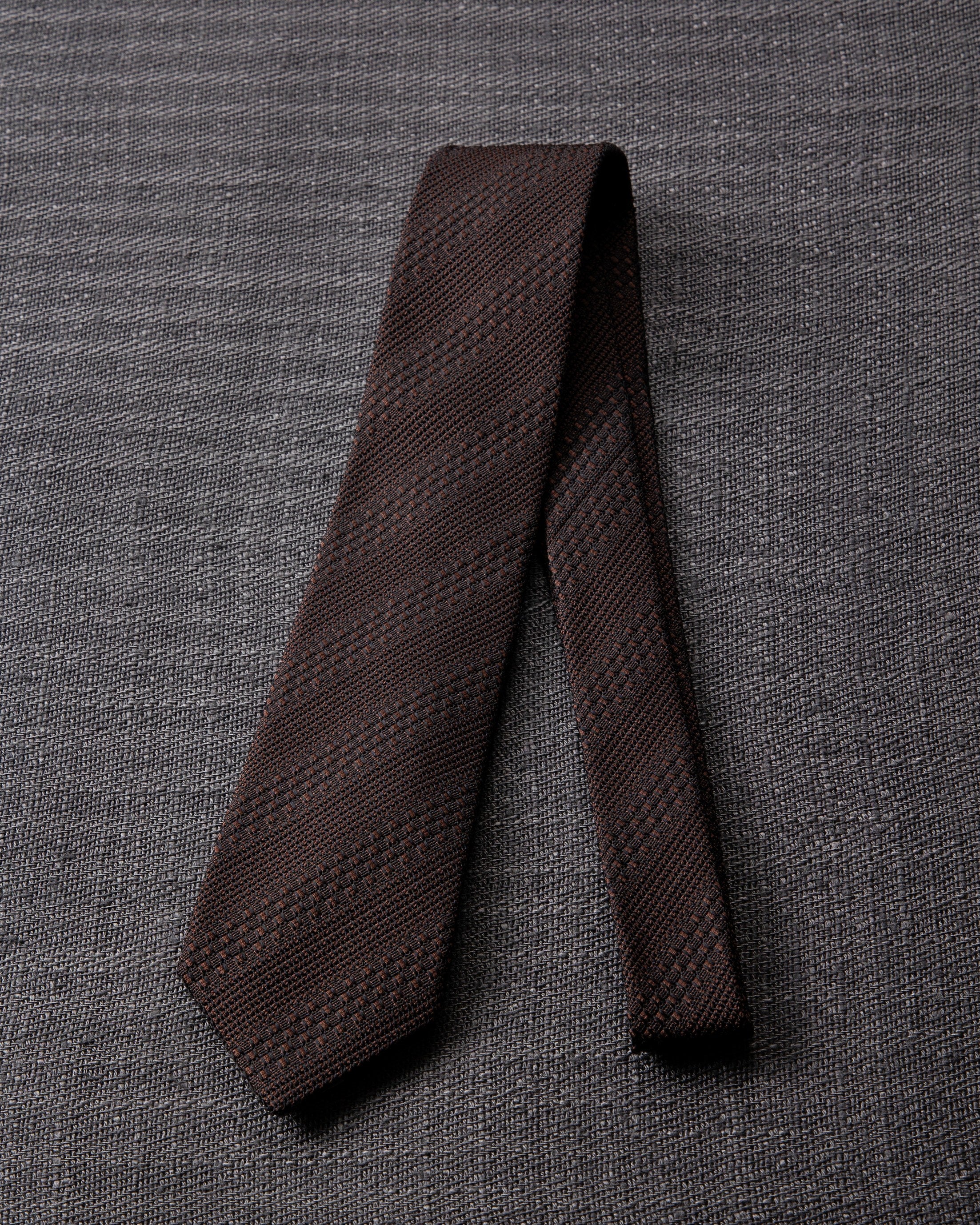 Tango Jacquard Tie Dark Brown