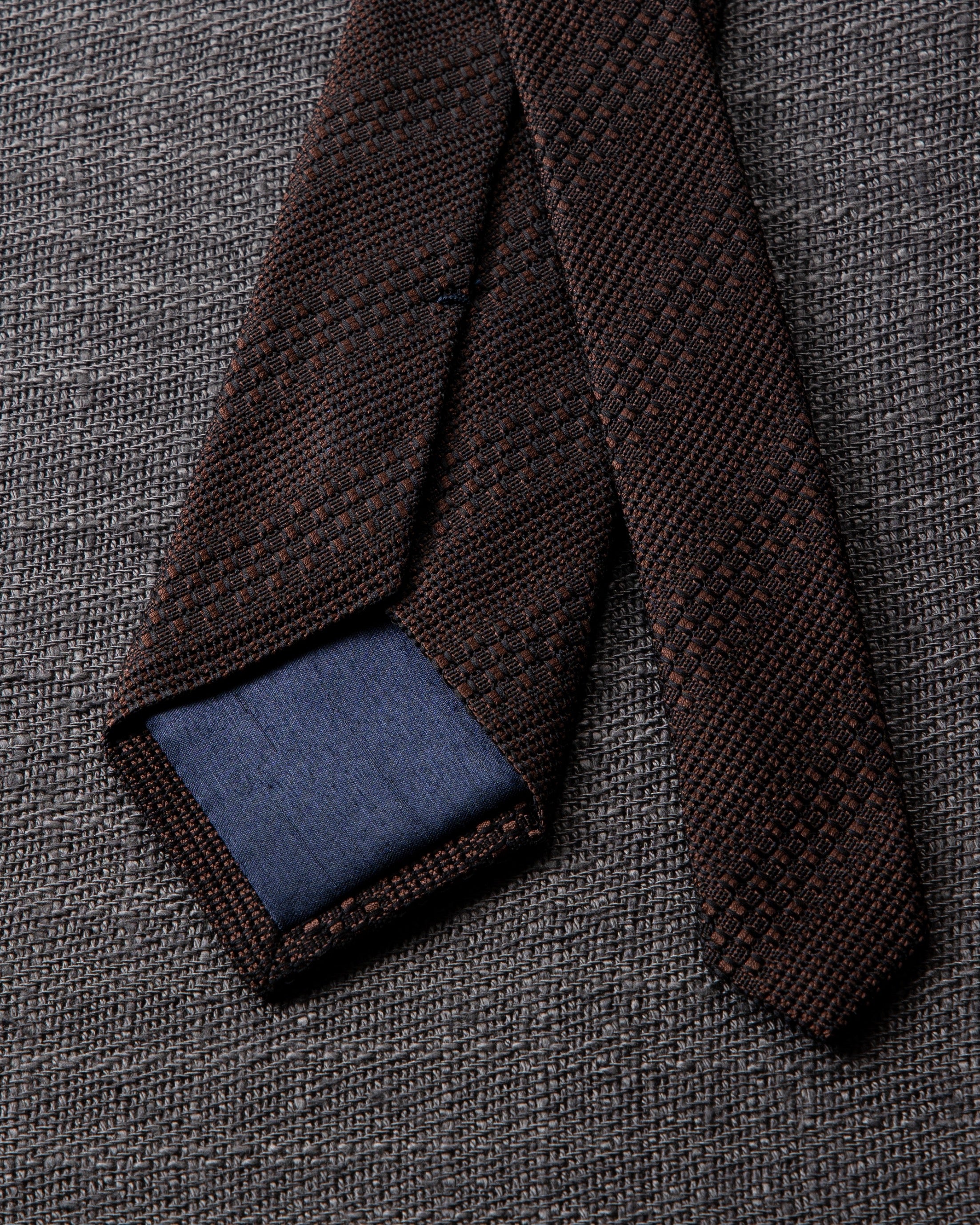 Tango Jacquard Tie Dark Brown