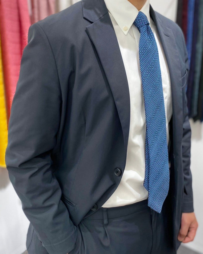 Tango Jacquard Tie Sax Blue