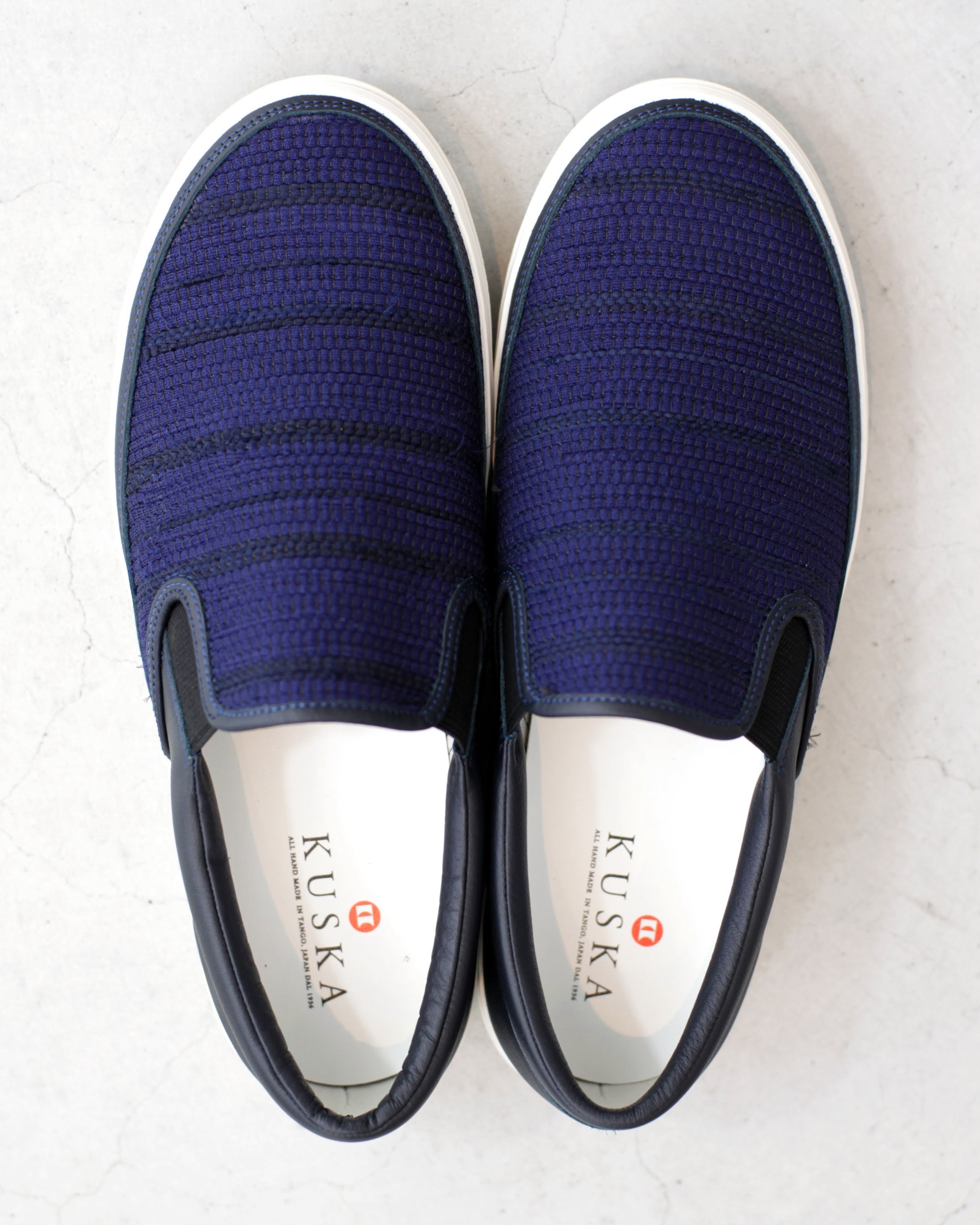 【SAKIORI】裂き織りスニーカー ネイビー