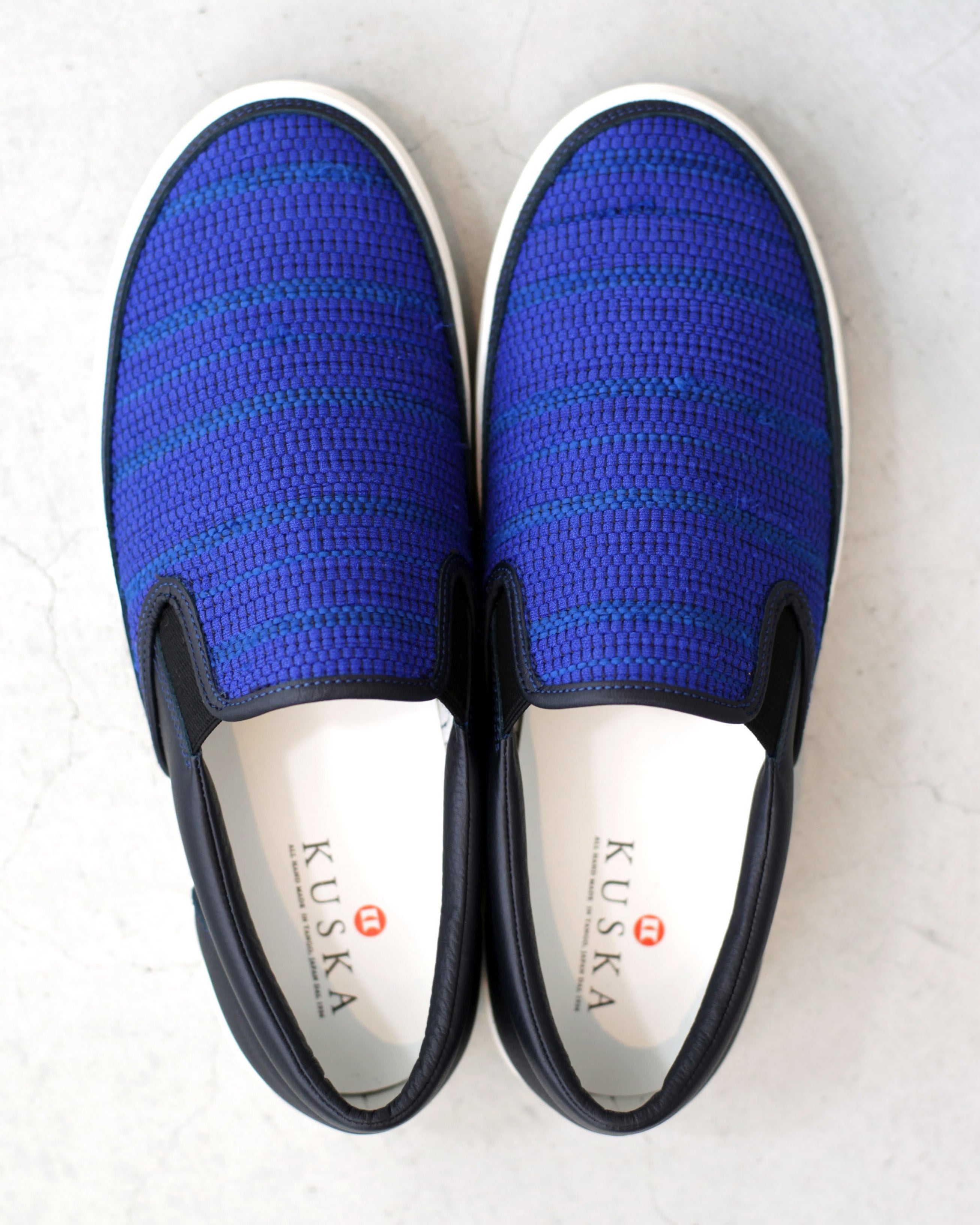 【SAKIORI】裂き織りスニーカー 丹後ブルー