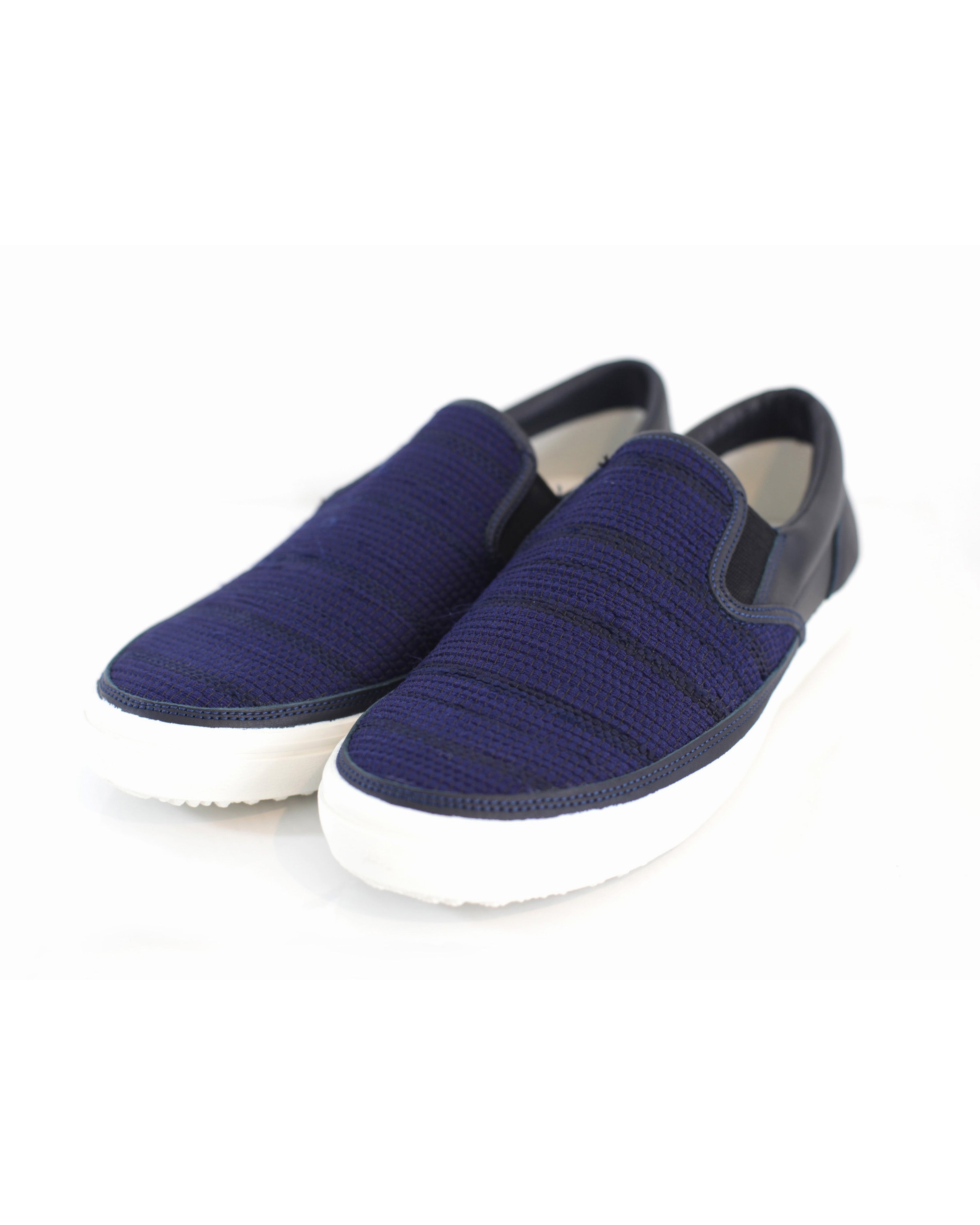 【SAKIORI】裂き織りスニーカー ネイビー