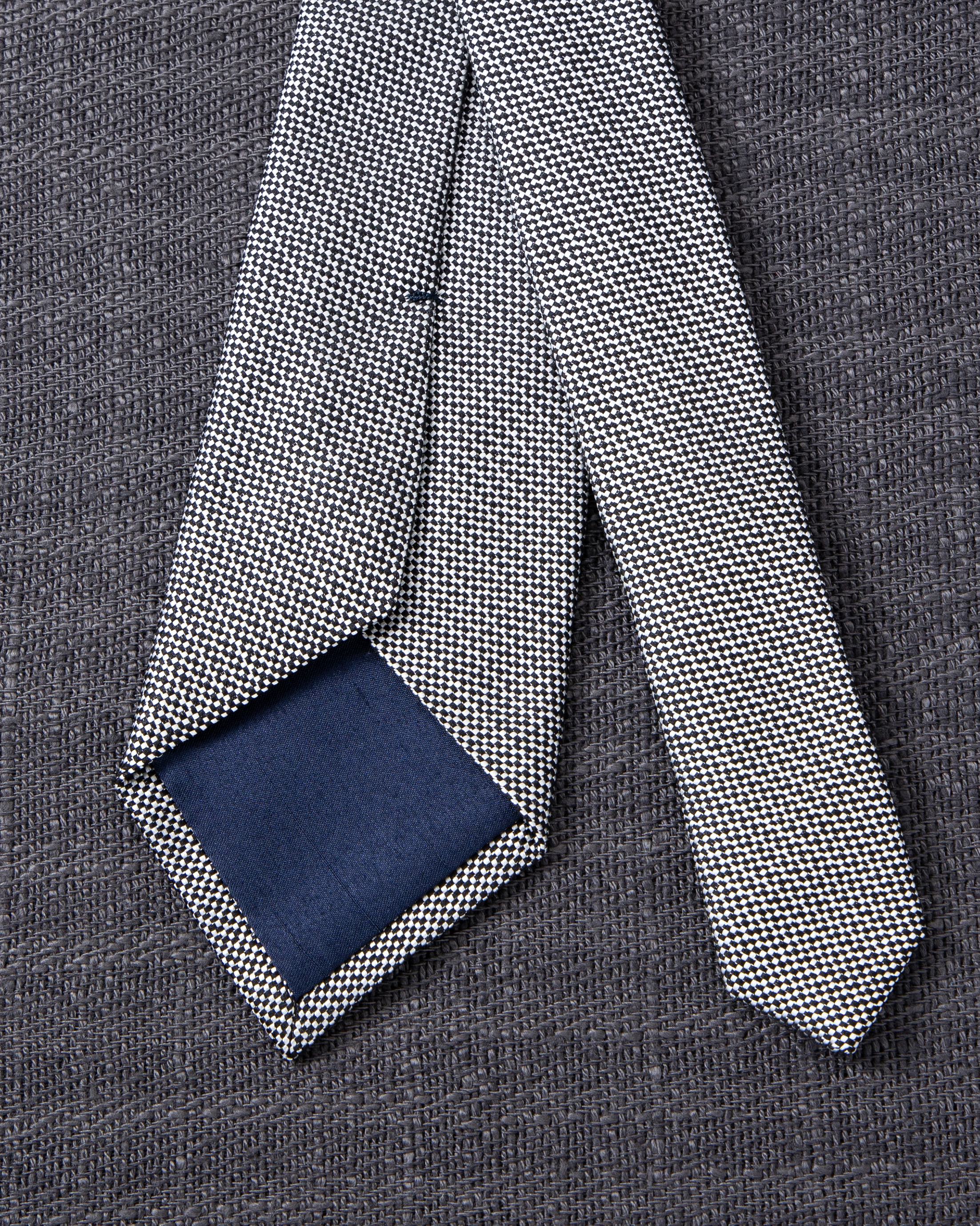 Solid Tie White Gray