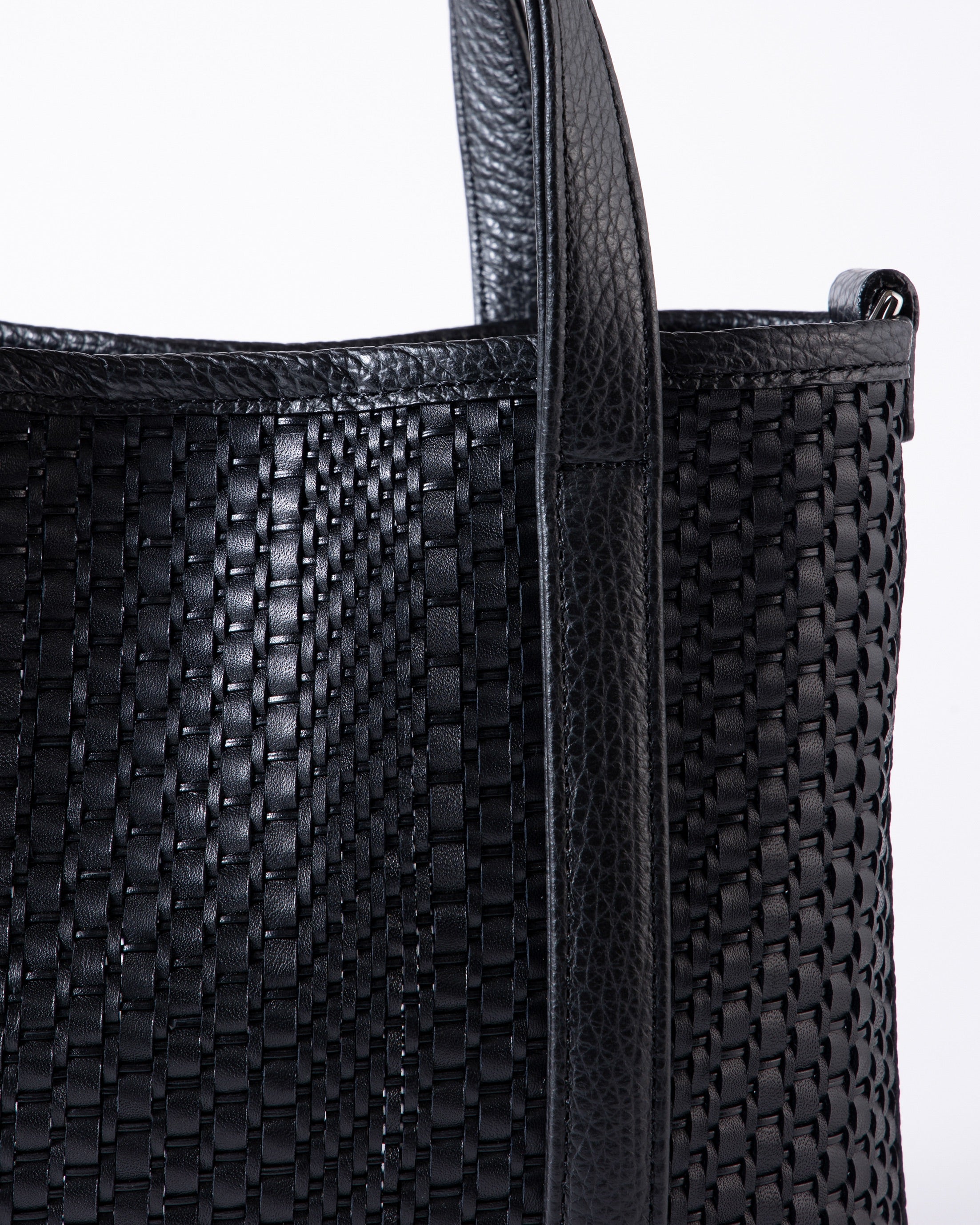 【Leather】ラッティア ミニトートバッグ ブラック