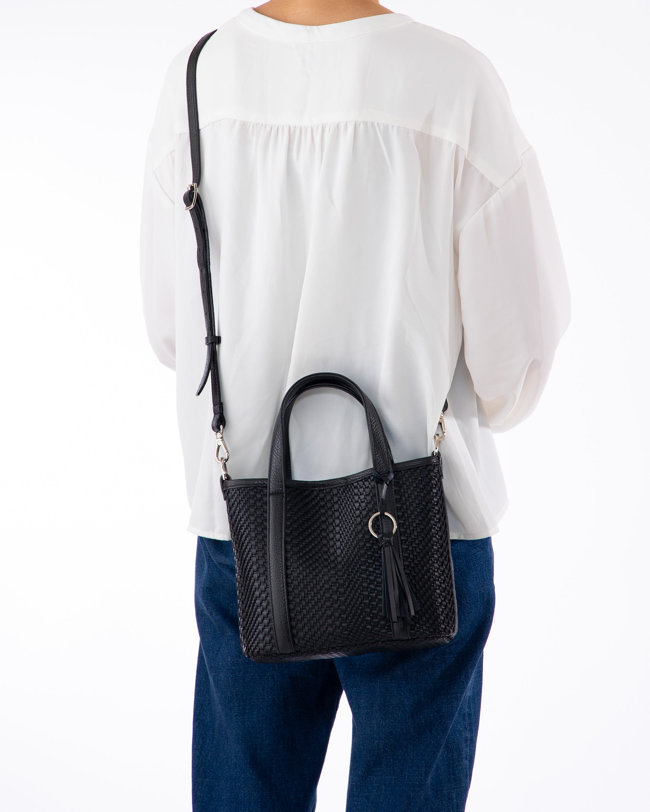 【Leather】ラッティア ミニトートバッグ ブラック