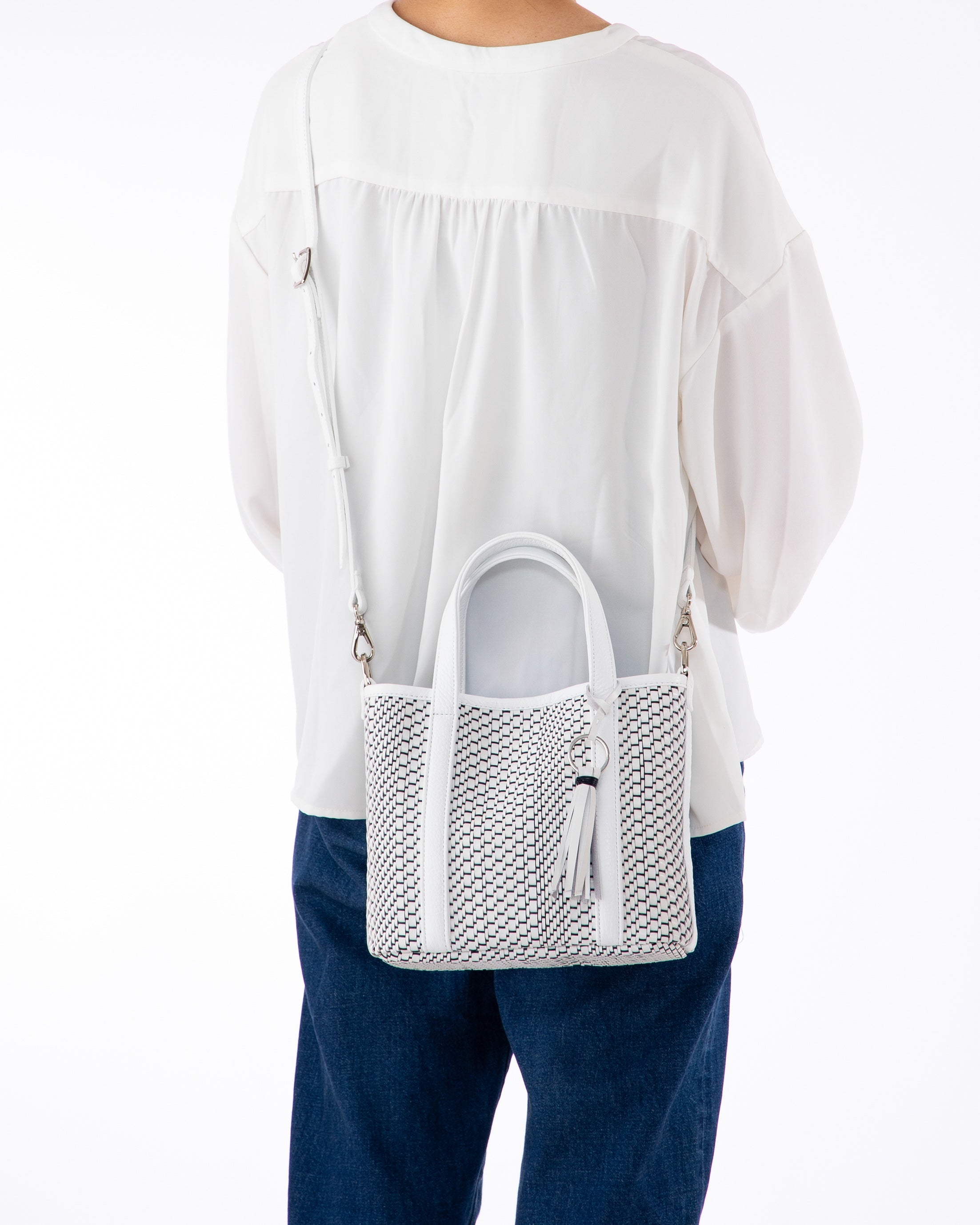 【Leather】ラッティア ミニトートバッグ ホワイト