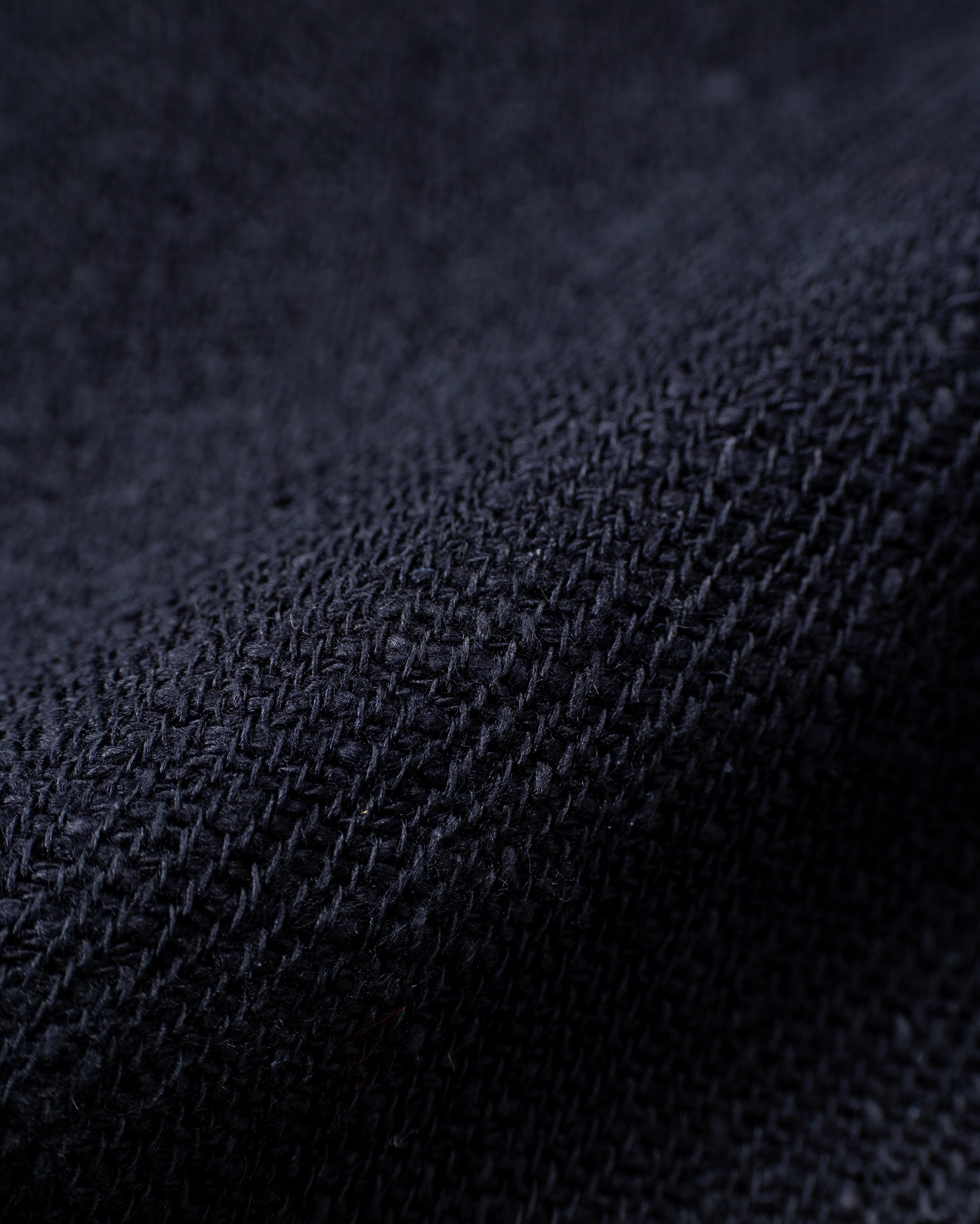 手紡ぎ真綿シルクマフラー ブラック