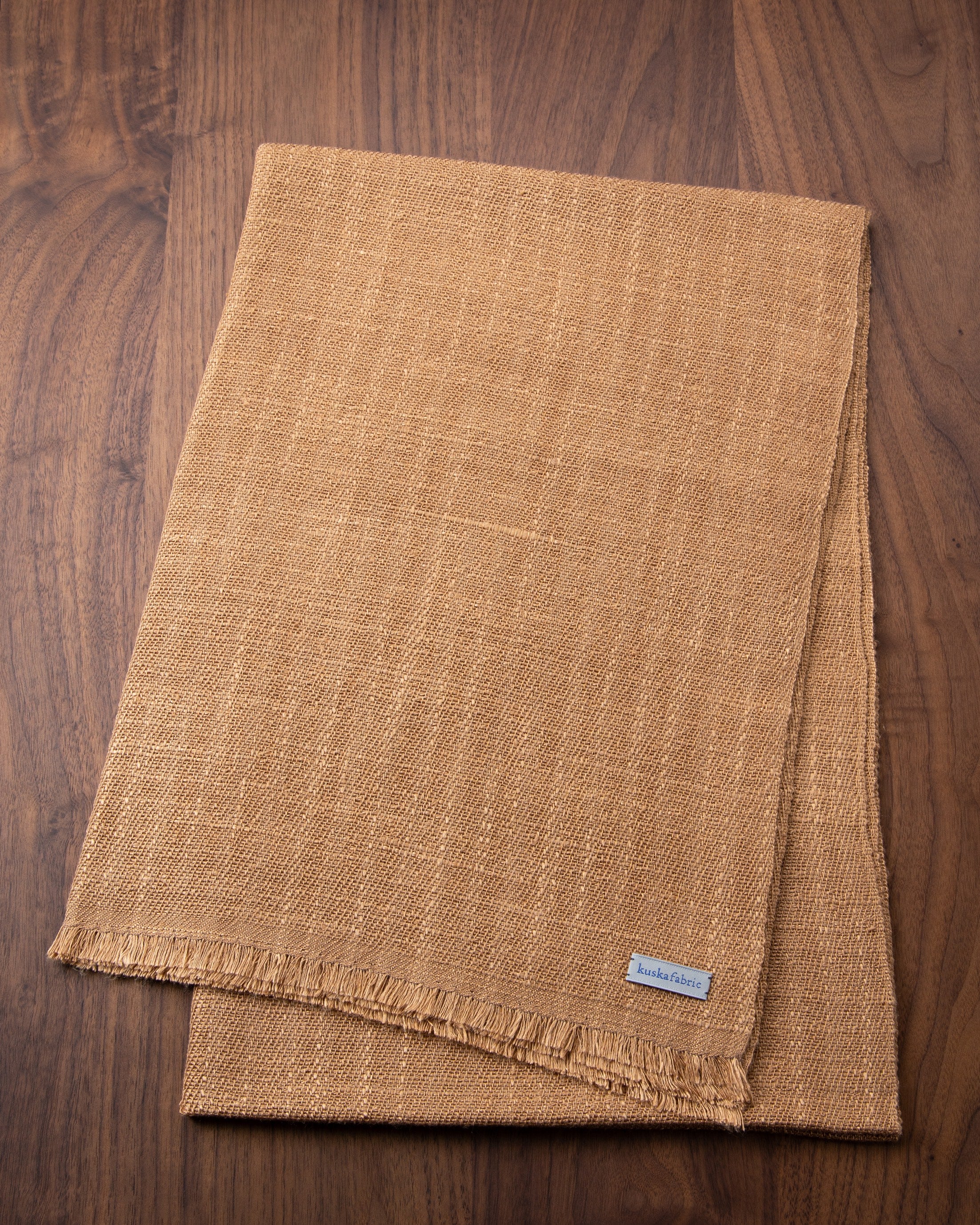 手紡ぎ真綿シルクマフラー ベージュ