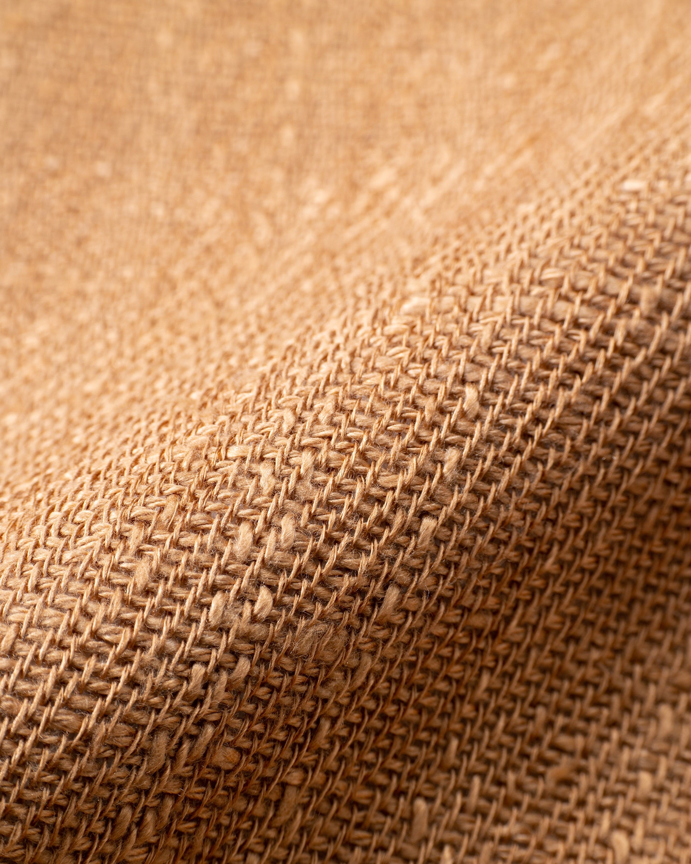 手紡ぎ真綿シルクマフラー ベージュ