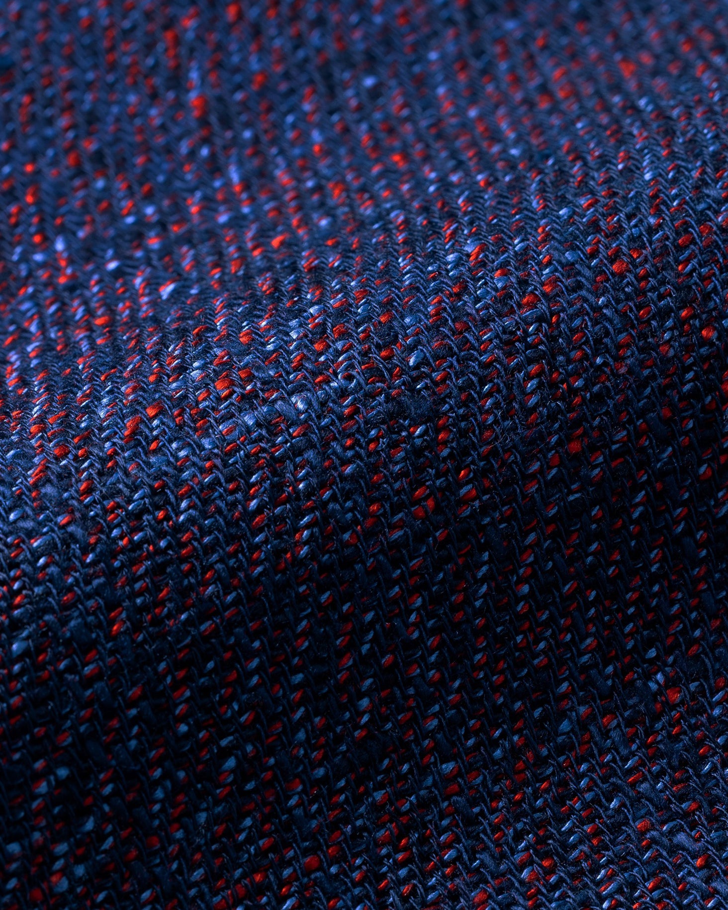 Silk Floss Scarf Mix Navy x Tango Blue x Red