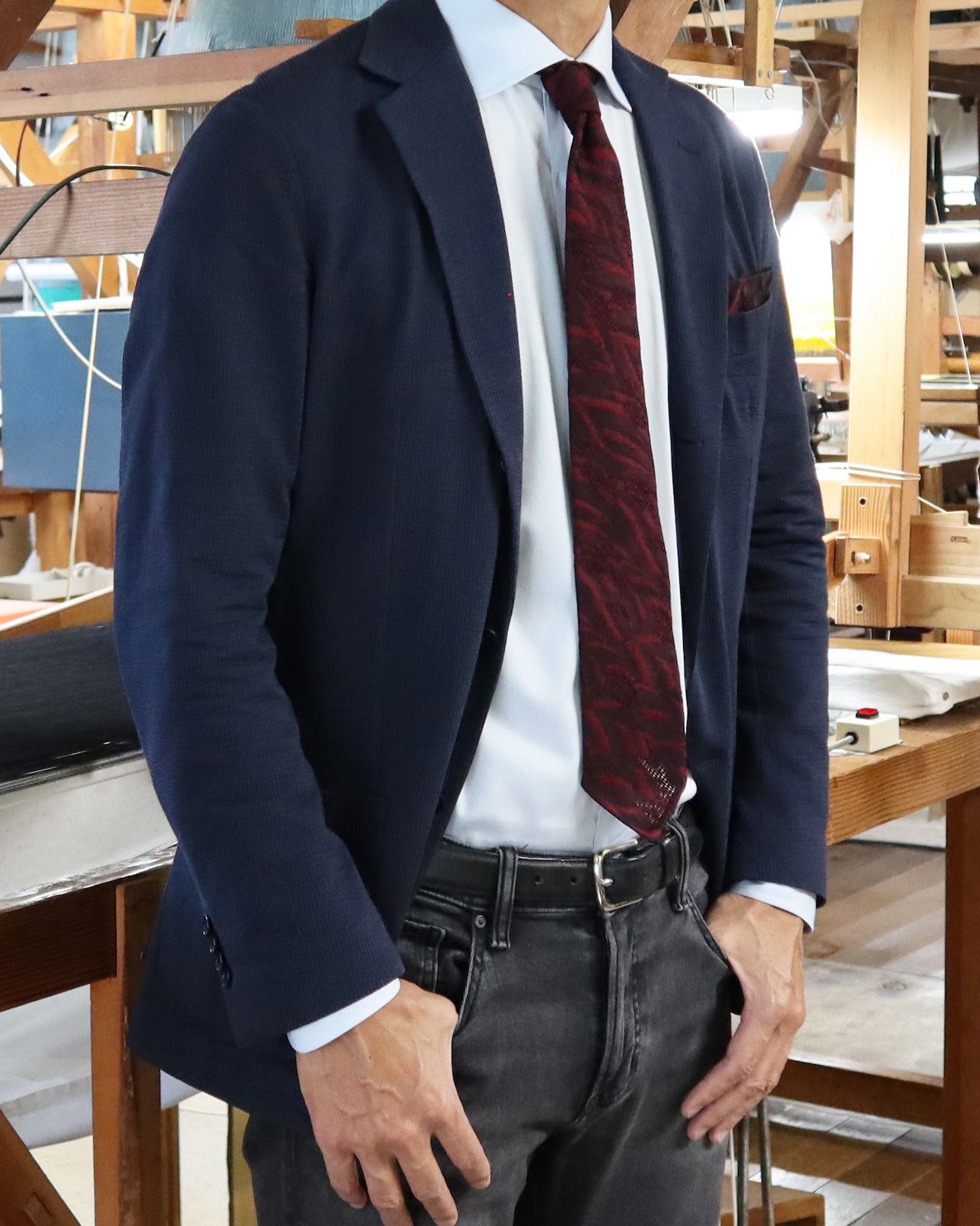 【Art】WAVE HEAD タイ & チーフ ワイン