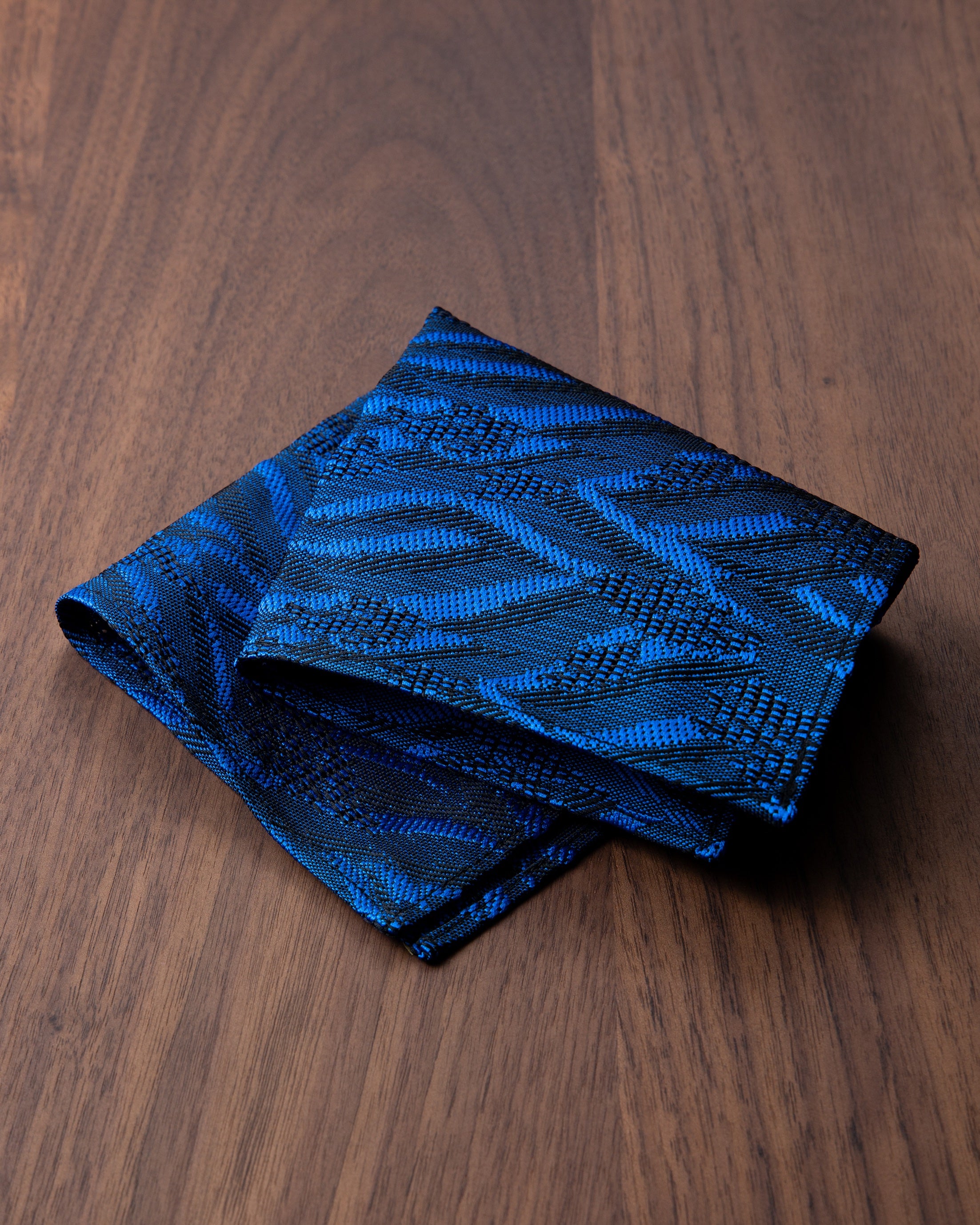 【Art】WAVE HEAD タイ & チーフ 丹後ブルー