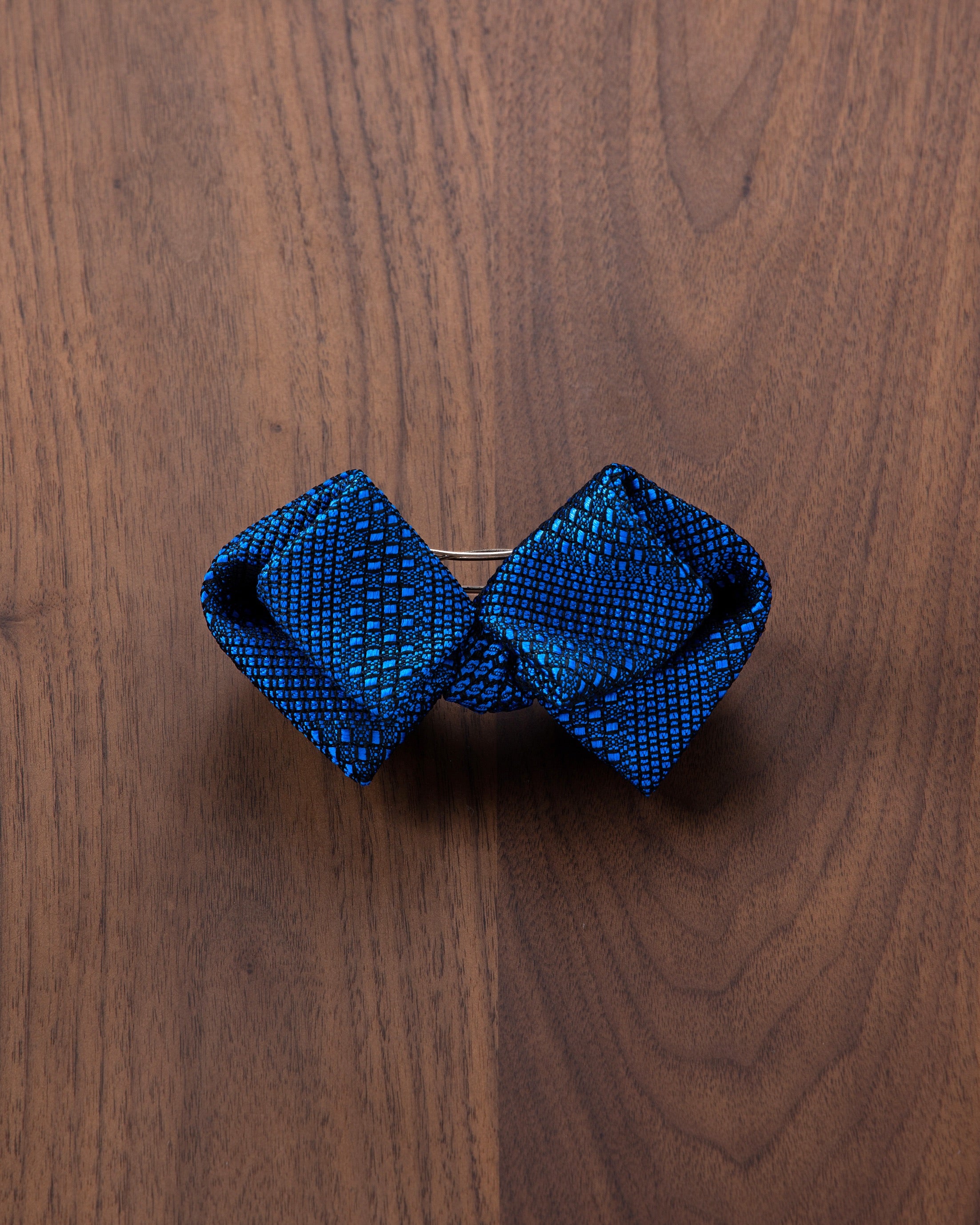 Tango Jacquard Ribbon Barrette Tango Blue