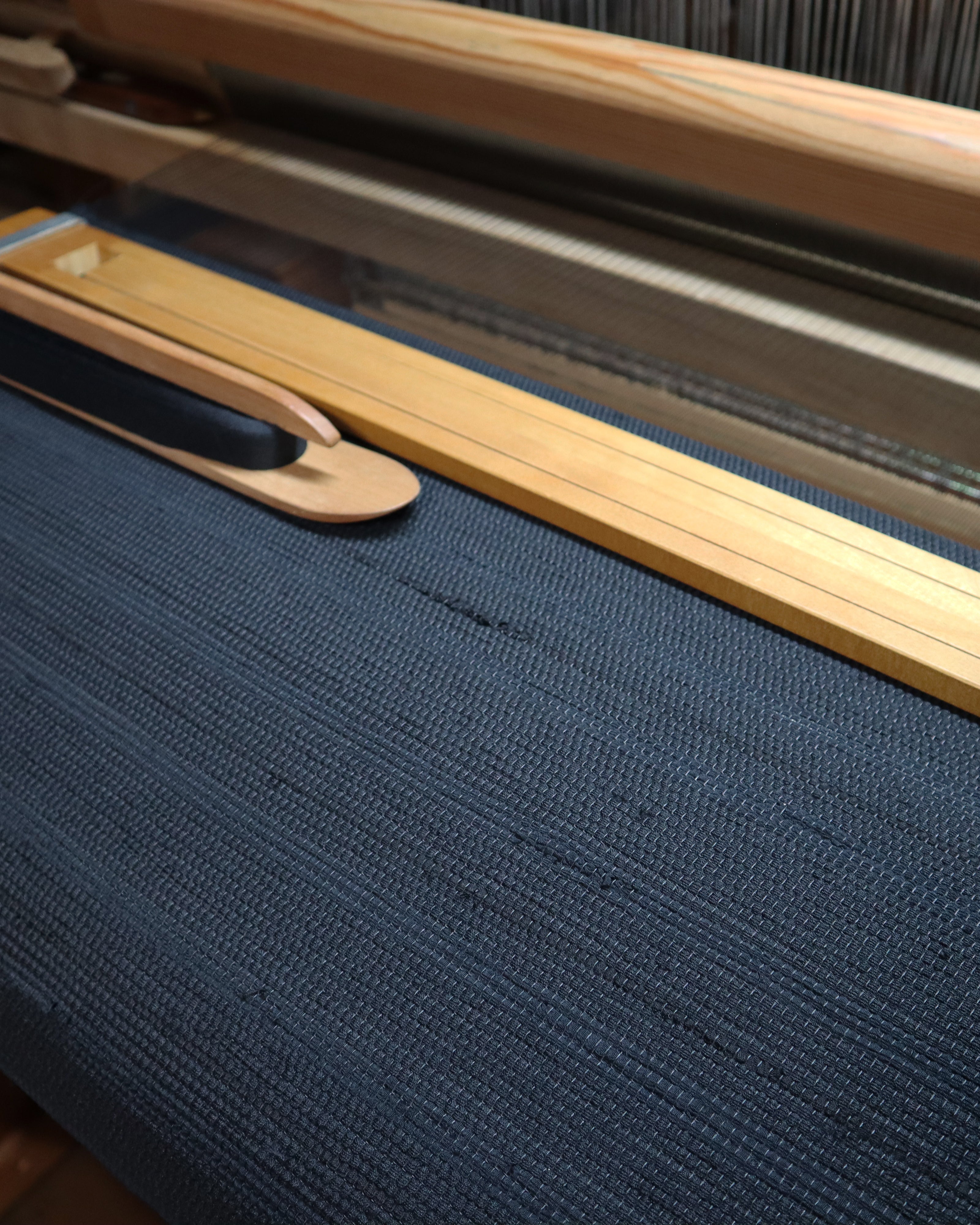 【SAKIORI】裂き織りレザースニーカー ブラック×ホワイト