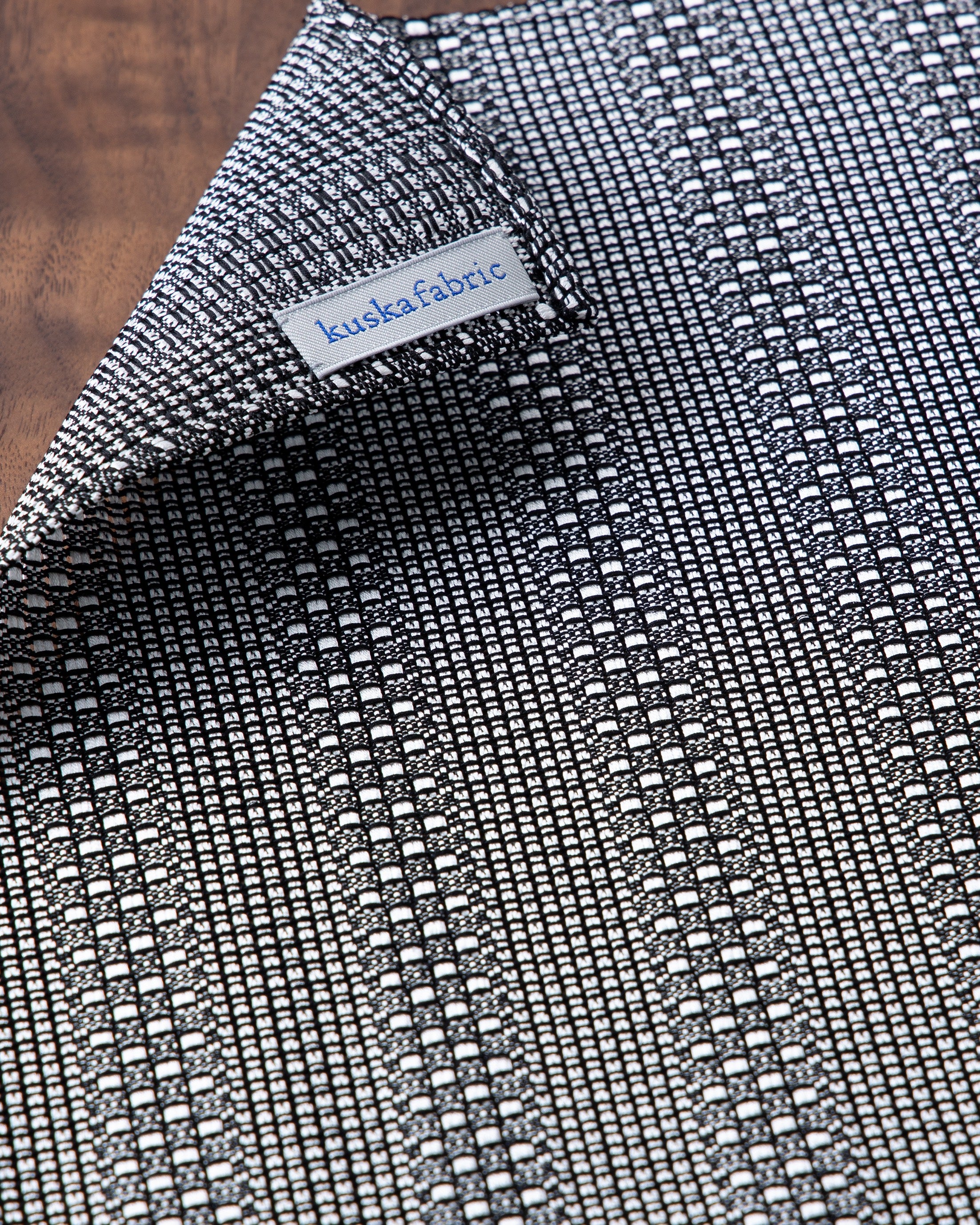 丹後ジャカードタイ & チーフ ホワイトグレー