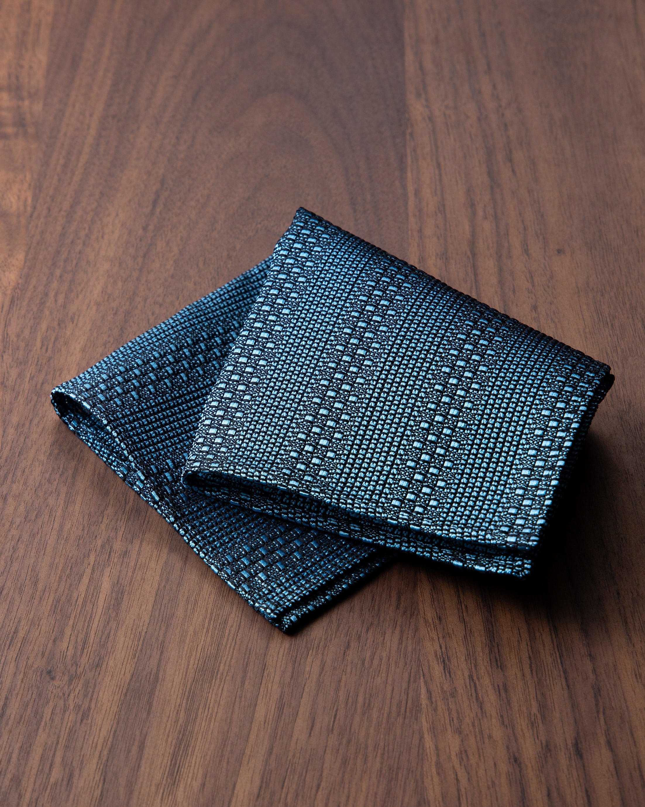 Tango Jacquard Tie & Pocket Square Sax Blue