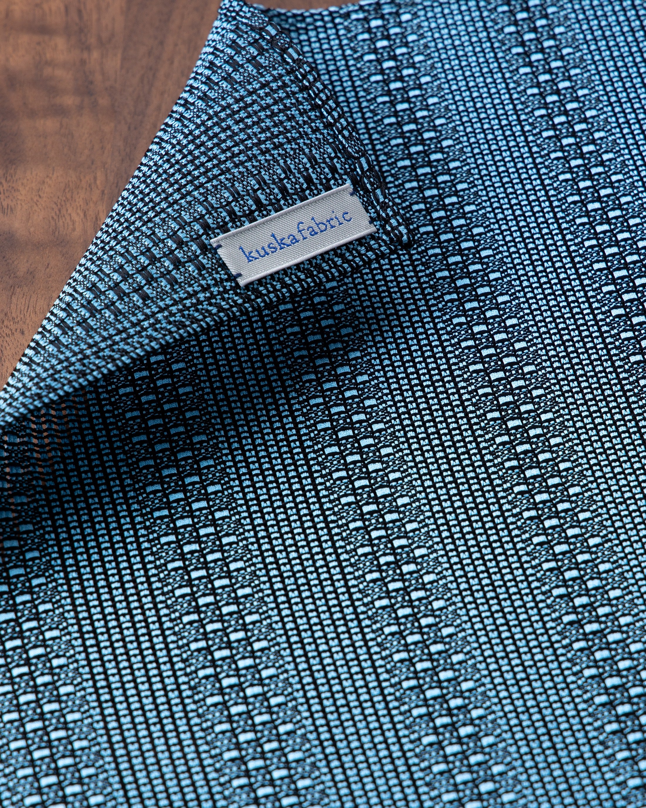 Tango Jacquard Tie & Pocket Square Sax Blue