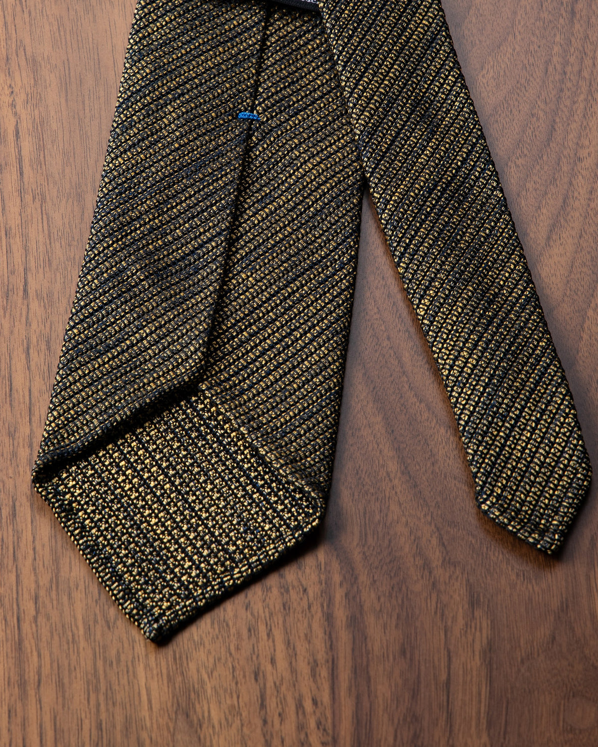 [Executive] Executive Kasuri Mix Tie Yellow x Dark Navy