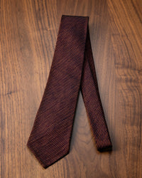 [Executive] Executive Kasuri Mix Tie Wine x Orange