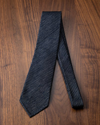 [Executive] Executive Kasuri Mix Tie Dark Navy x Silver