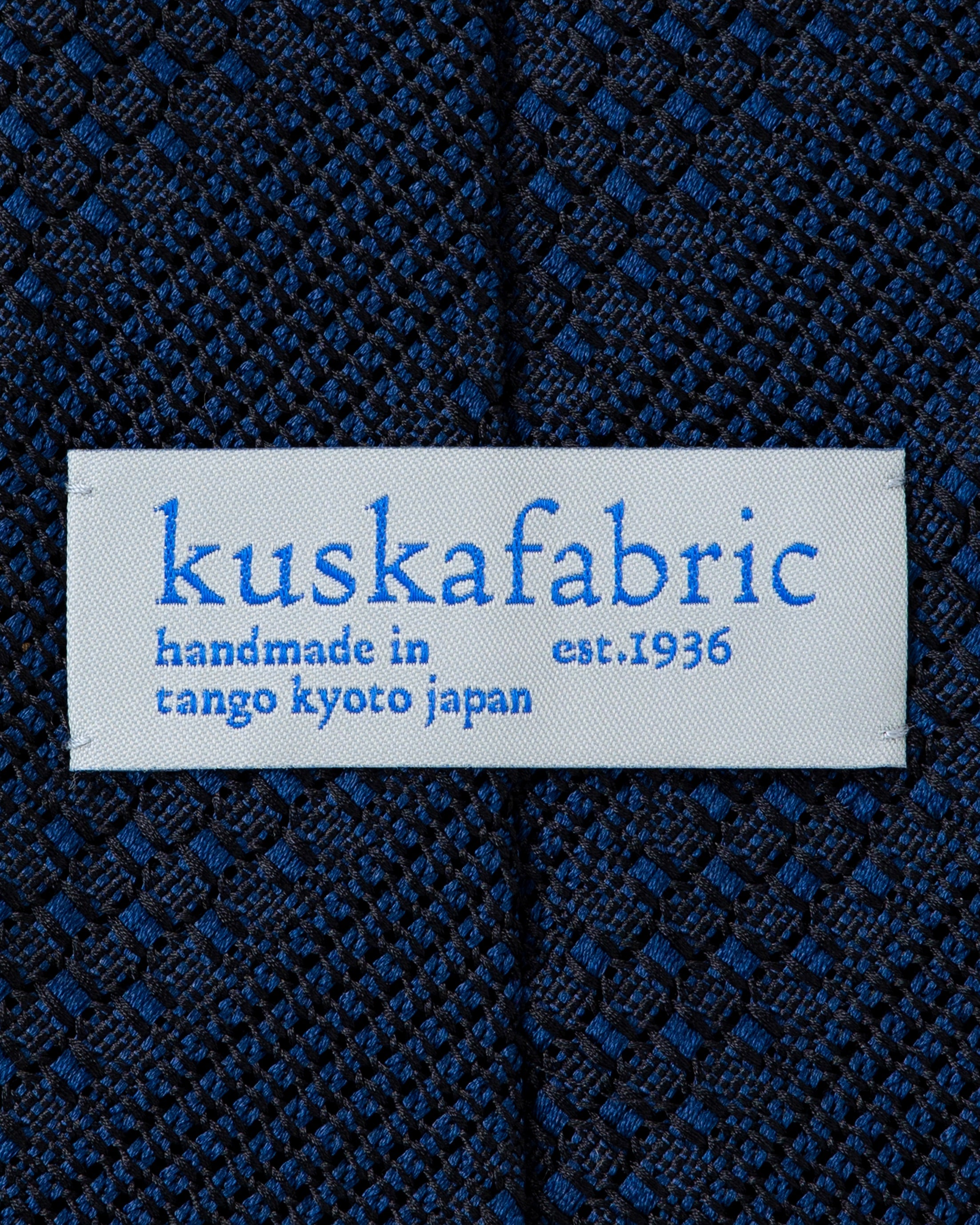 中川政七商店 裏毛ジャガードのジャケット 紺 丹後ジャカードタイ ネイビー