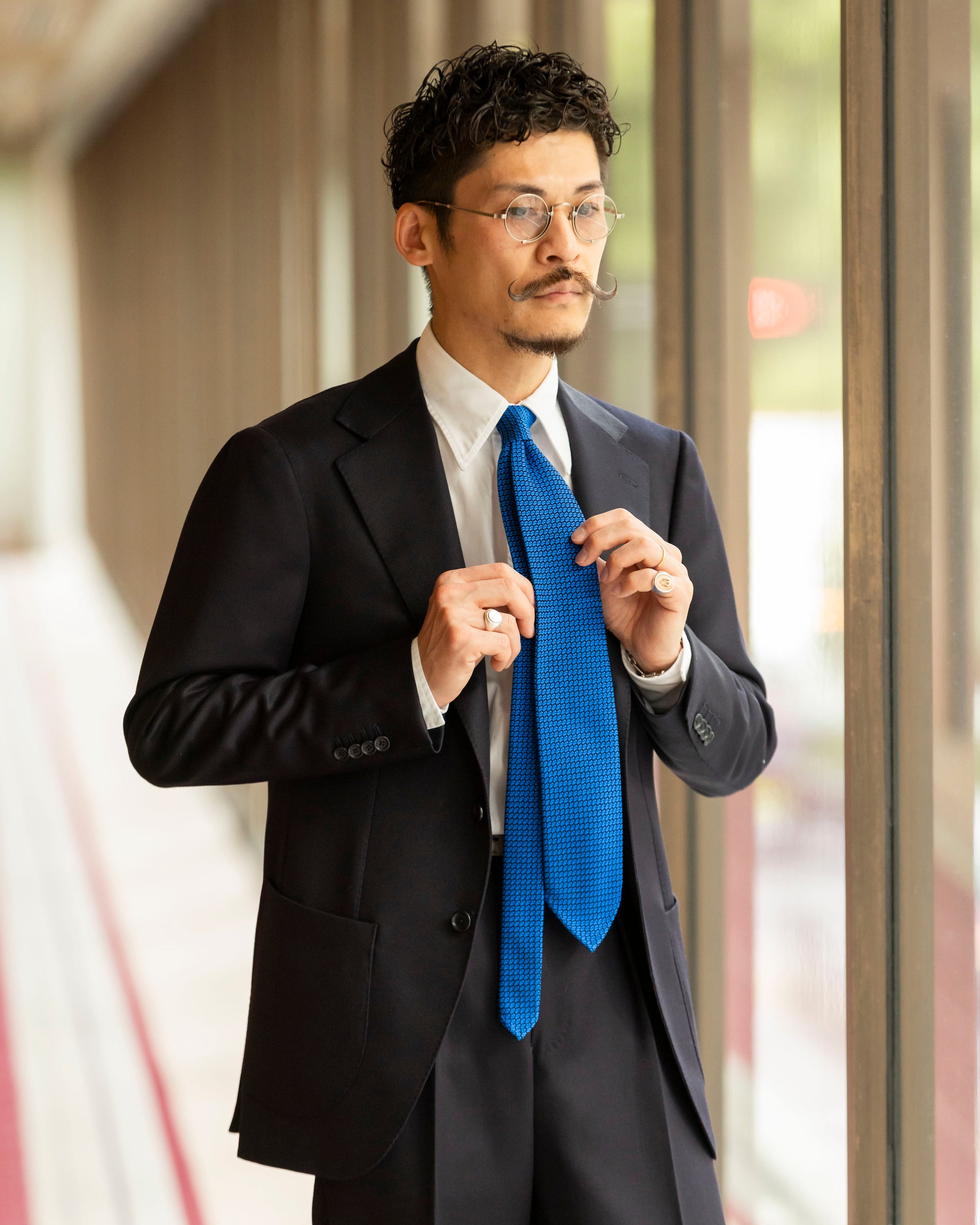 Executive Garza Tie Tango Blue