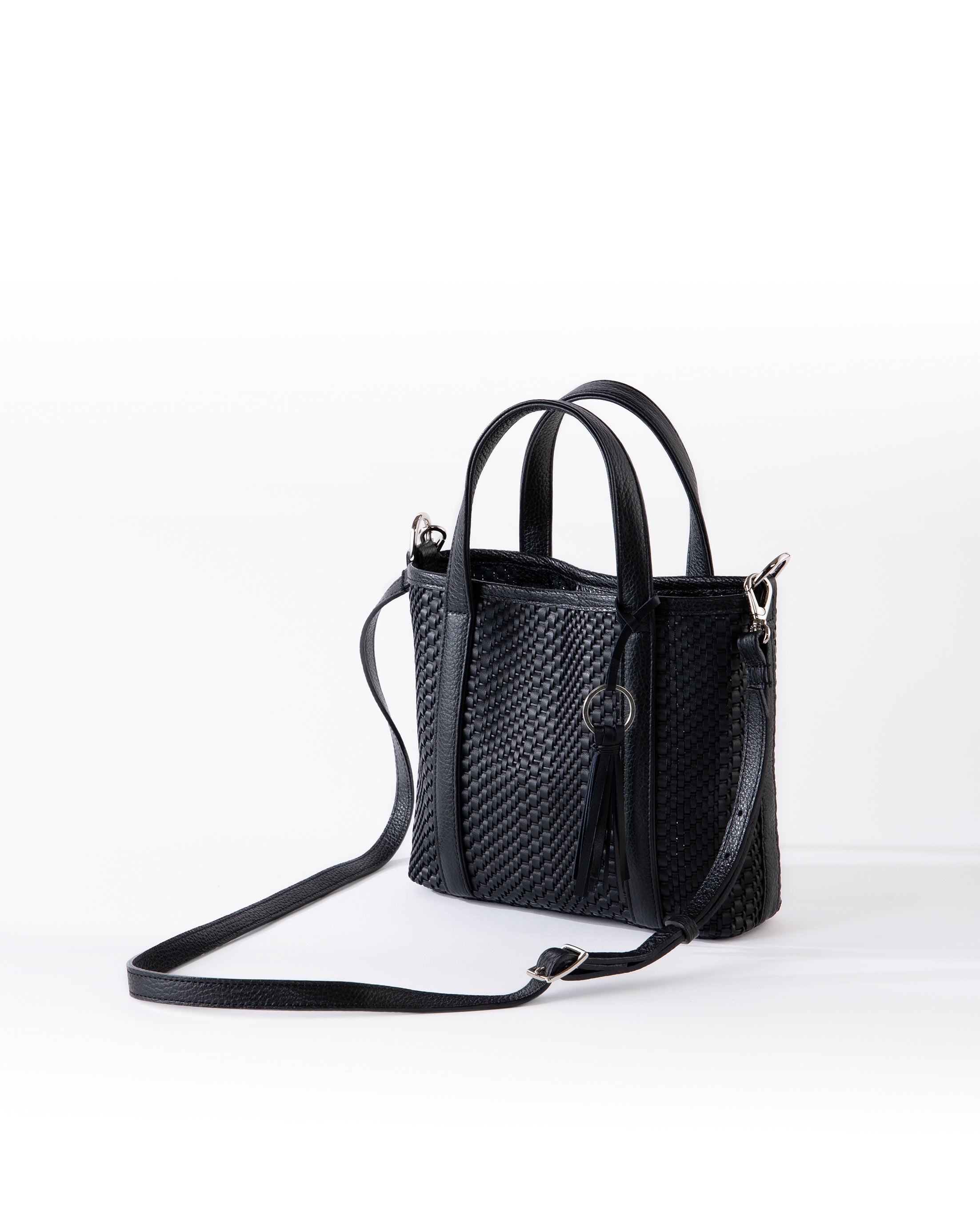 【Leather】ラッティア ミニトートバッグ　ブラック