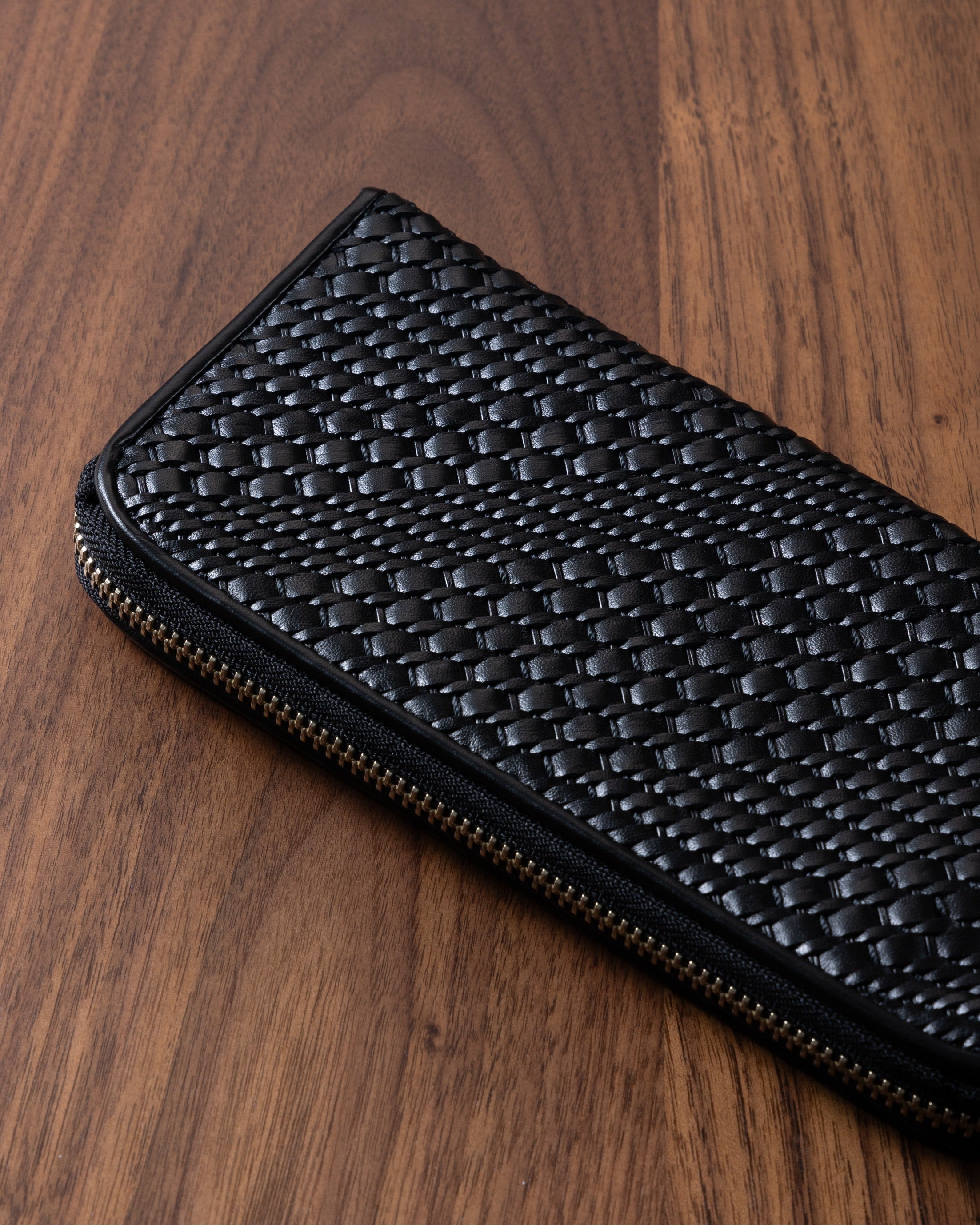 【Leather】ラッティア レザーウォレット　ブラック
